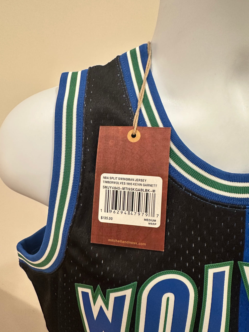 (Men's Medium) Kevin Garnett Mitchell & Ness Split Jersey