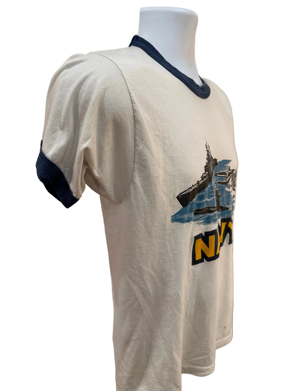 (Men's Medium) 90s US Navy Ship Ringer