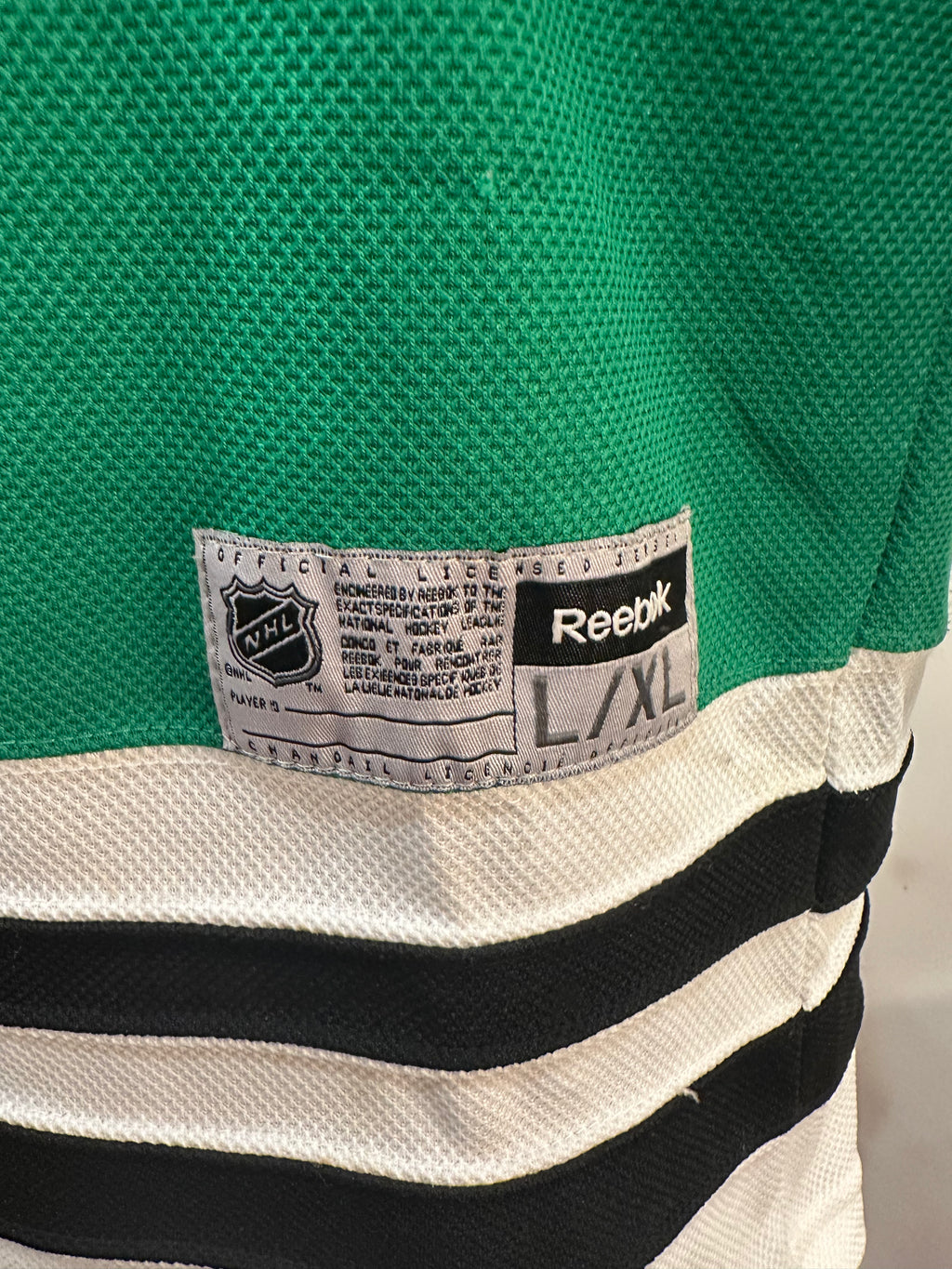 (Kids L/XL) Reebok Marian Hossa Green Irish Chicago Blackhawks Jersey