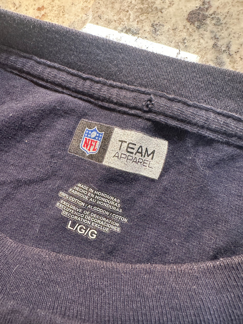 (Men's Large) Chicago Bears Navy Long Sleeve