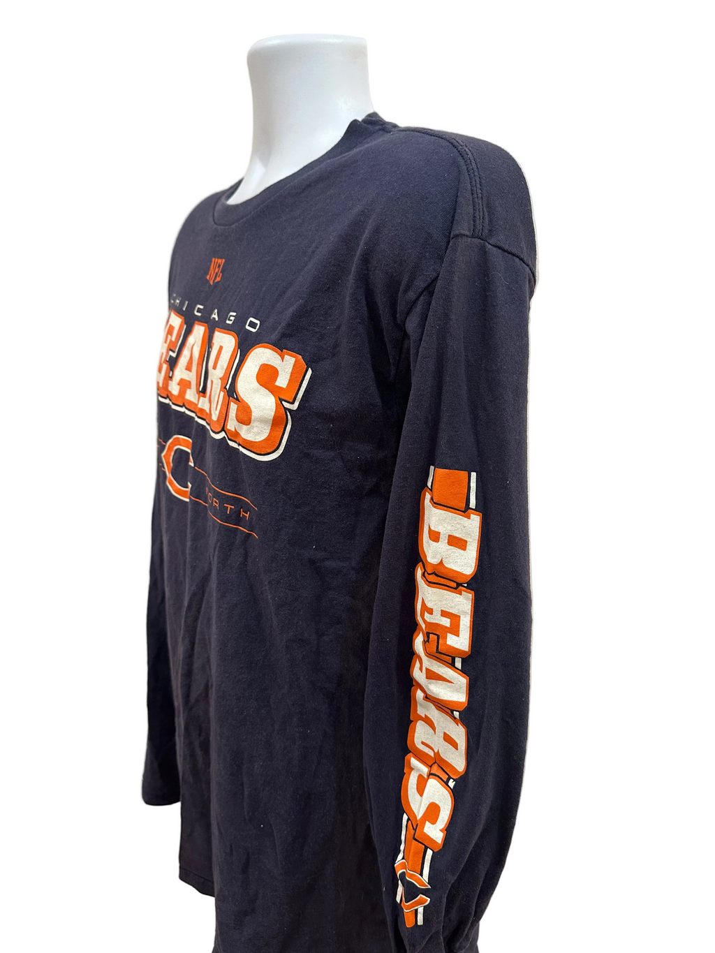 (Men's Large) Chicago Bears Navy Long Sleeve