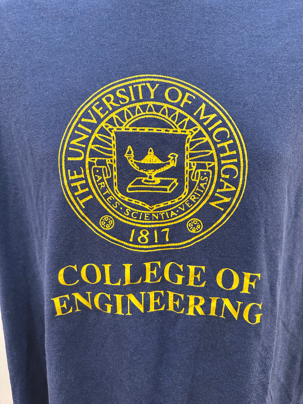 (Men's XL) 90s University of Michigan Engineering Short Sleeve