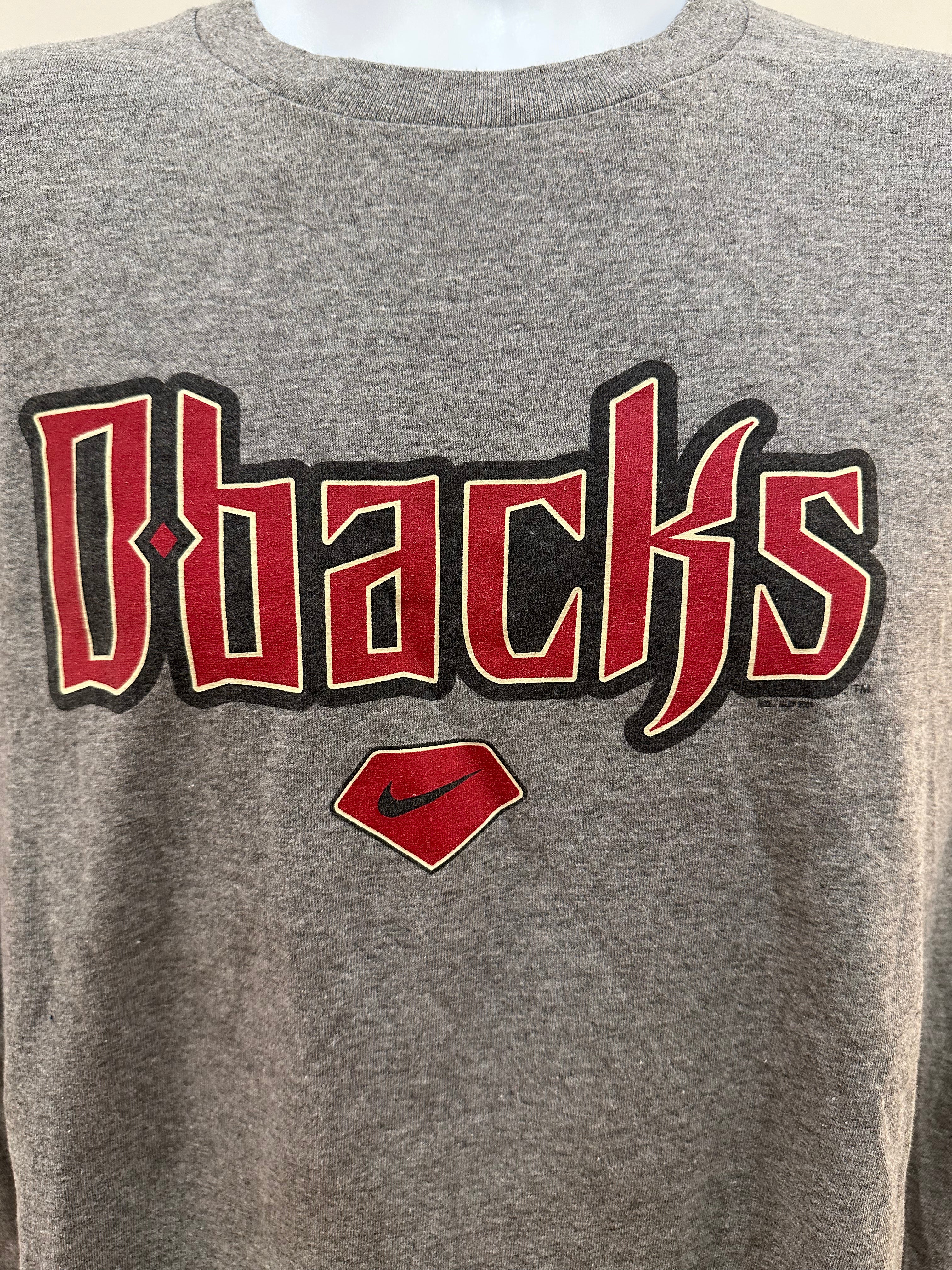 (Men's XL) 2000s Arizona Diamondbacks Center Swoosh Short Sleeve