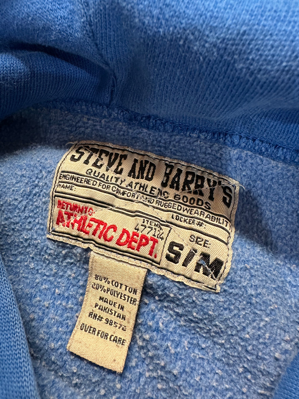 (Men's Small/Medium) 90s Steve and Barry Duke Heavyweight Hoodie