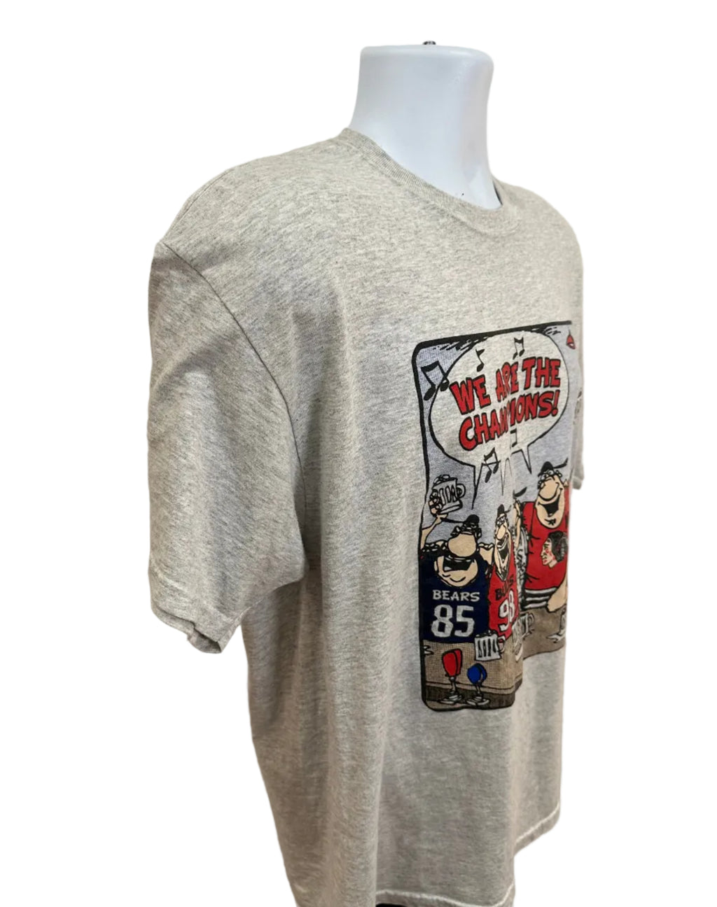 (Men's XL) 2000s We Are the Champions Chicago Sports Short Sleeve