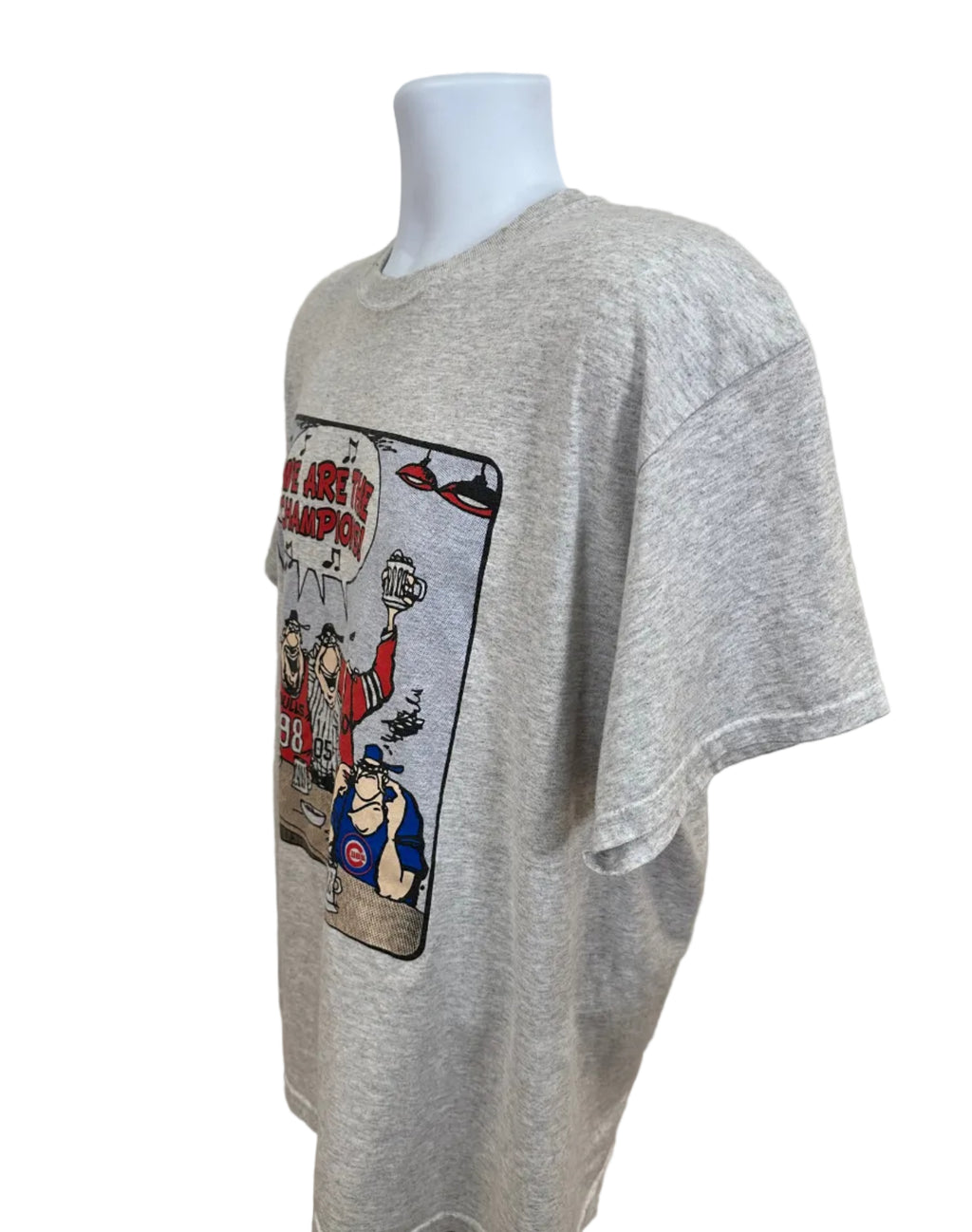(Men's XL) 2000s We Are the Champions Chicago Sports Short Sleeve