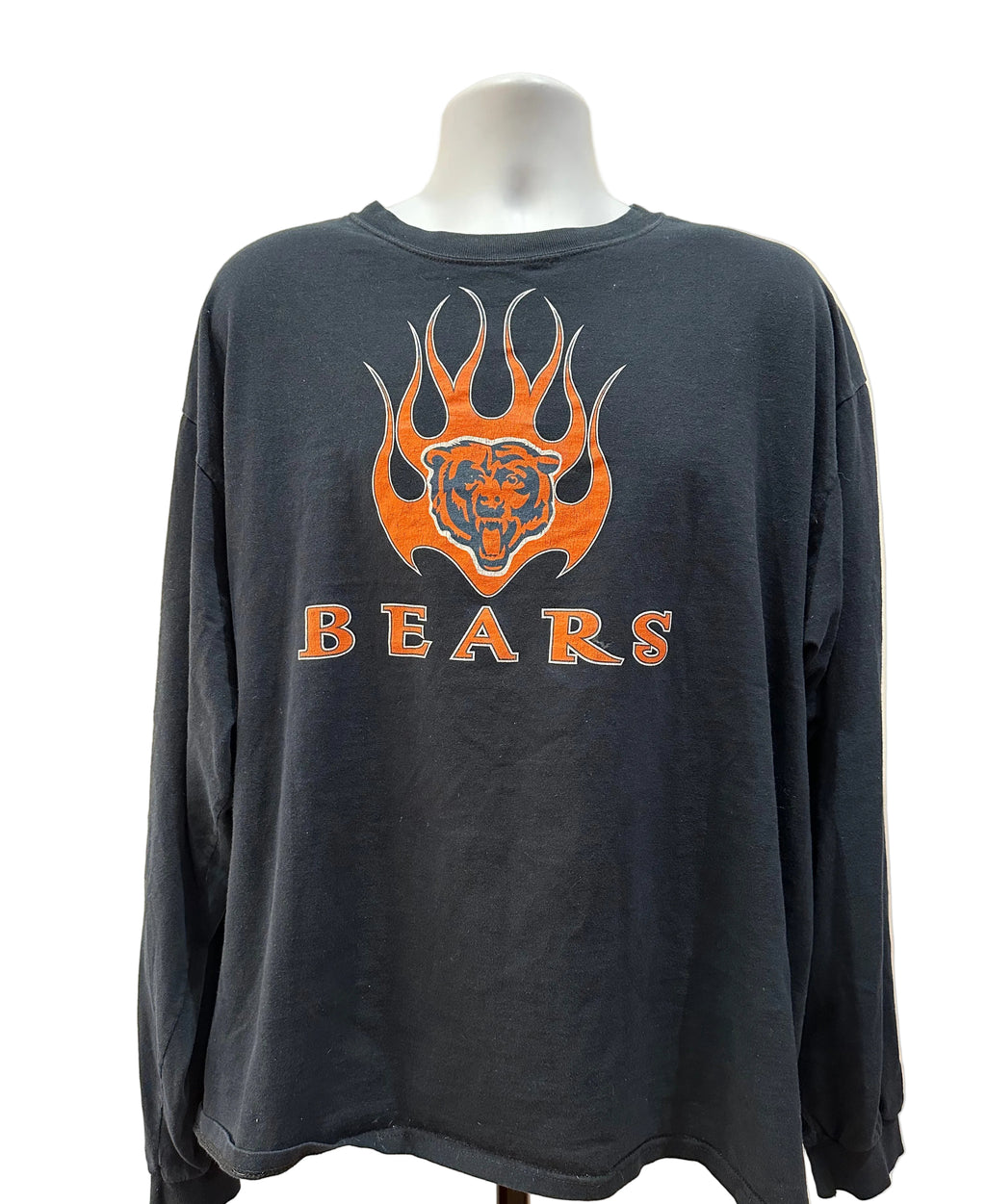 (Men's 2X) 2000s Chicago Bears Flame Long Sleeve