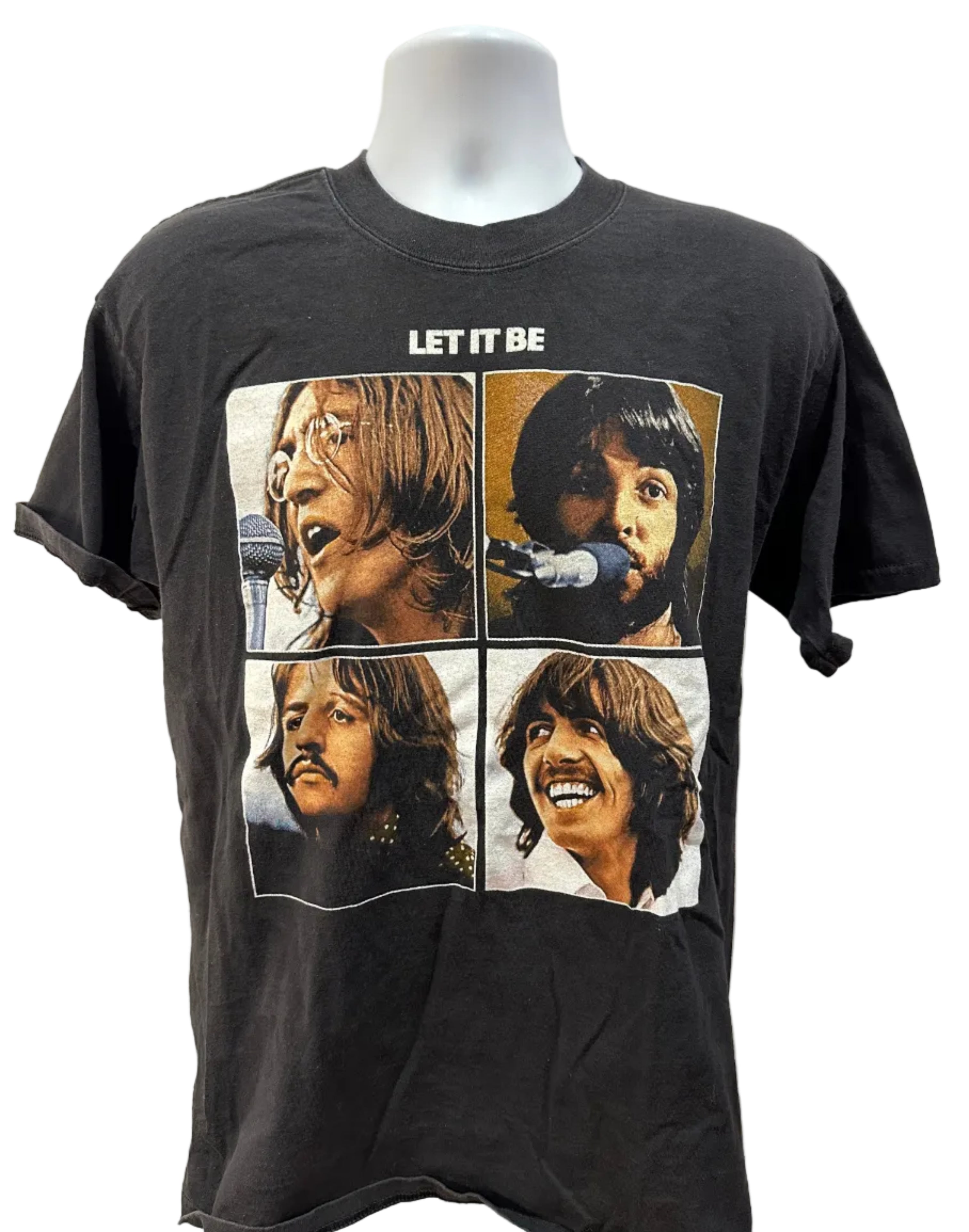 (Mens Large) 2000s Beatles Let It Be Short Sleeve