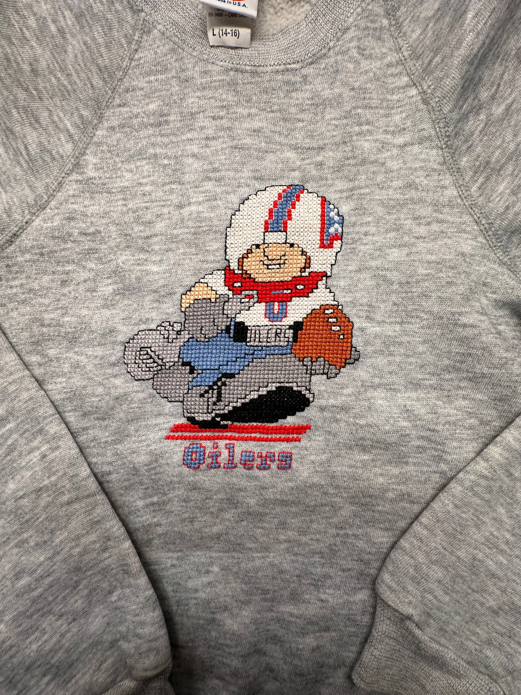 (Kids Large 14-16) Houston Oilers Crewneck