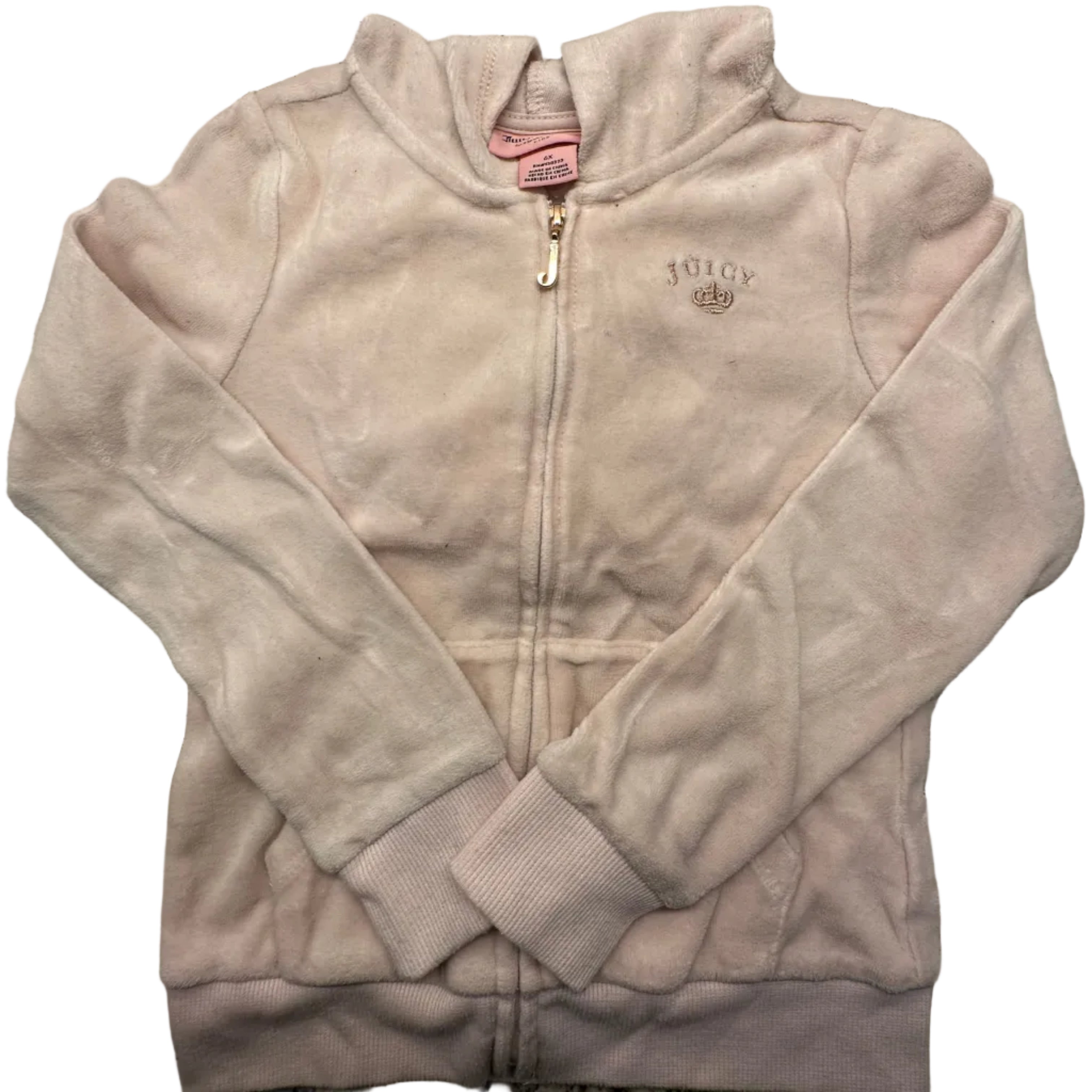 (Kids 6X) Juicy Couture Pink Sweatsuit Jacket