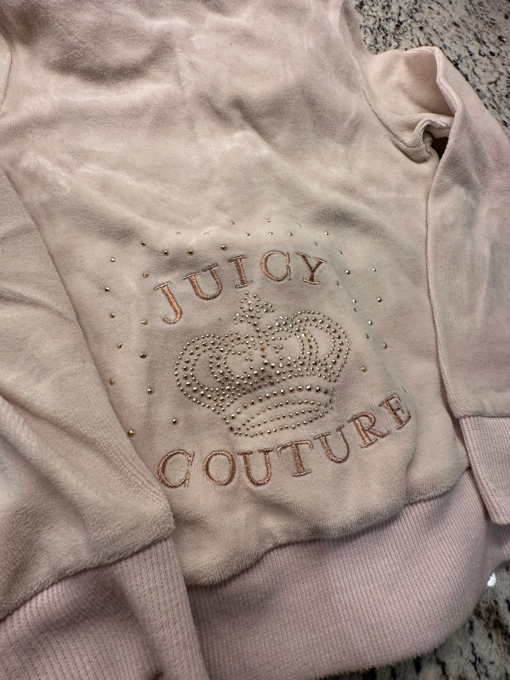 (Kids 6X) Juicy Couture Pink Sweatsuit Jacket