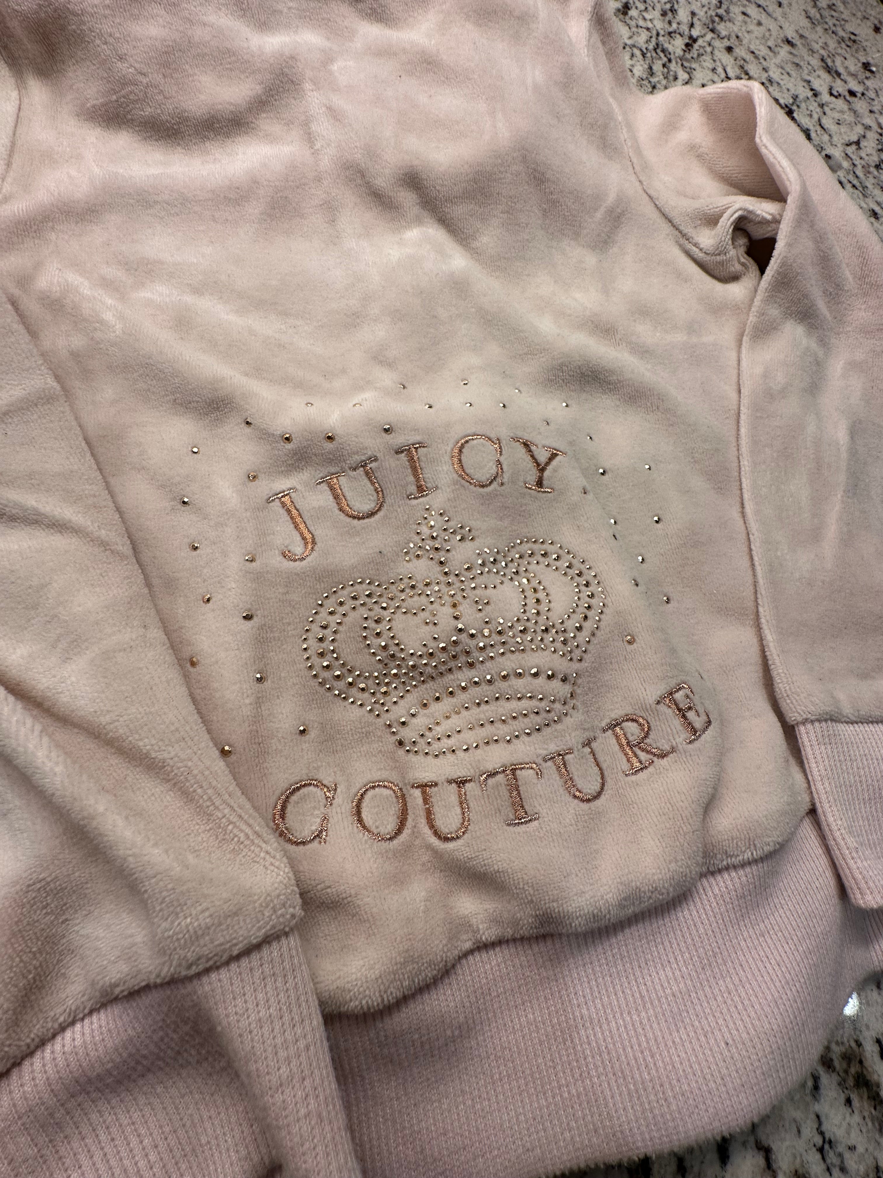 (Kids 6X) Juicy Couture Pink Sweatsuit Jacket