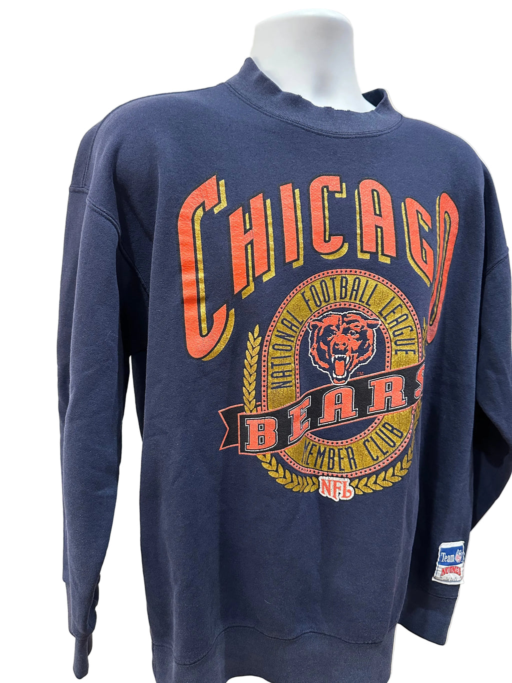 (Mens XL) 90s Chicago Bears Members Club Nutmeg Crewneck