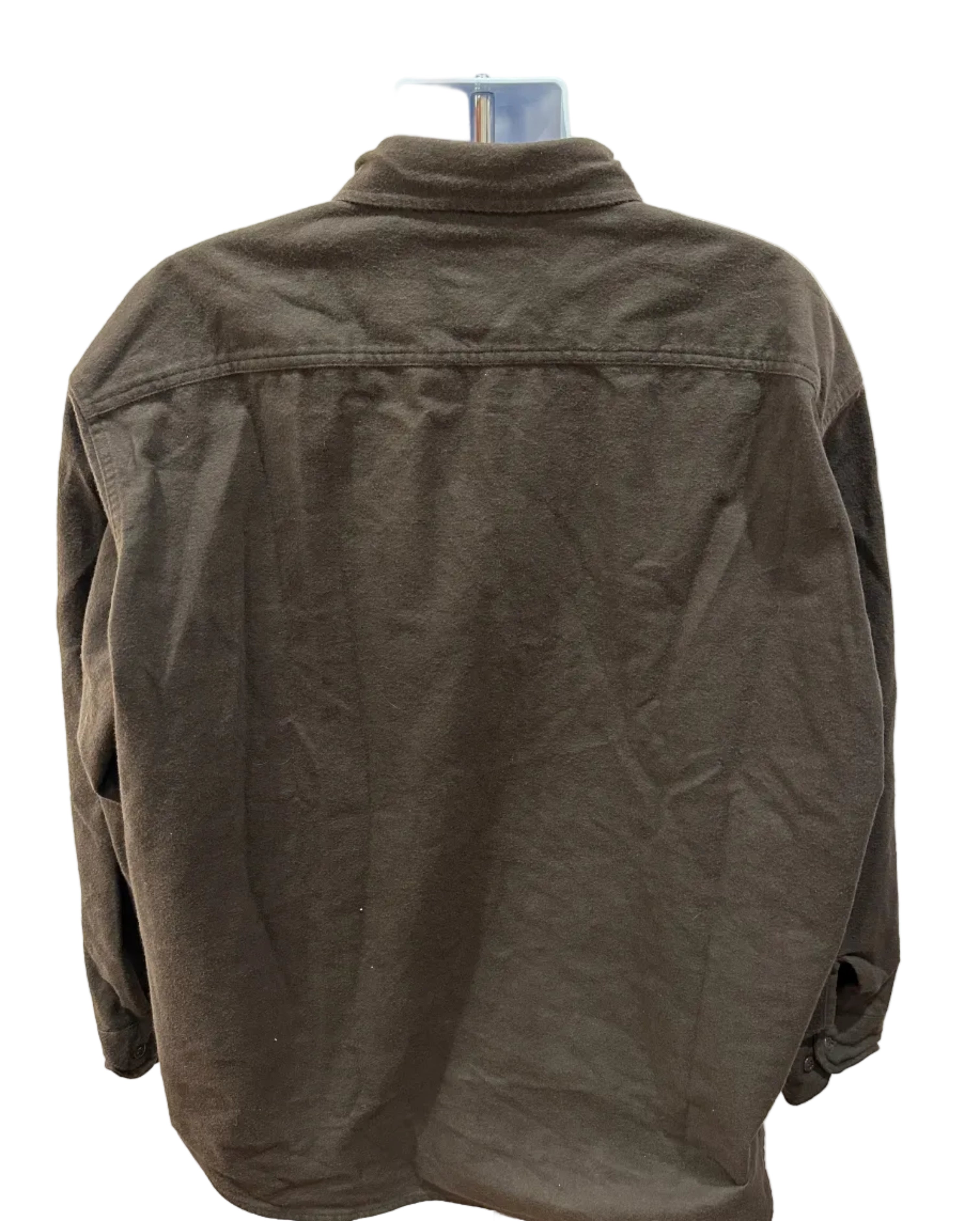 (Mens 2X) Chocolate Brown Woolrich Button Up