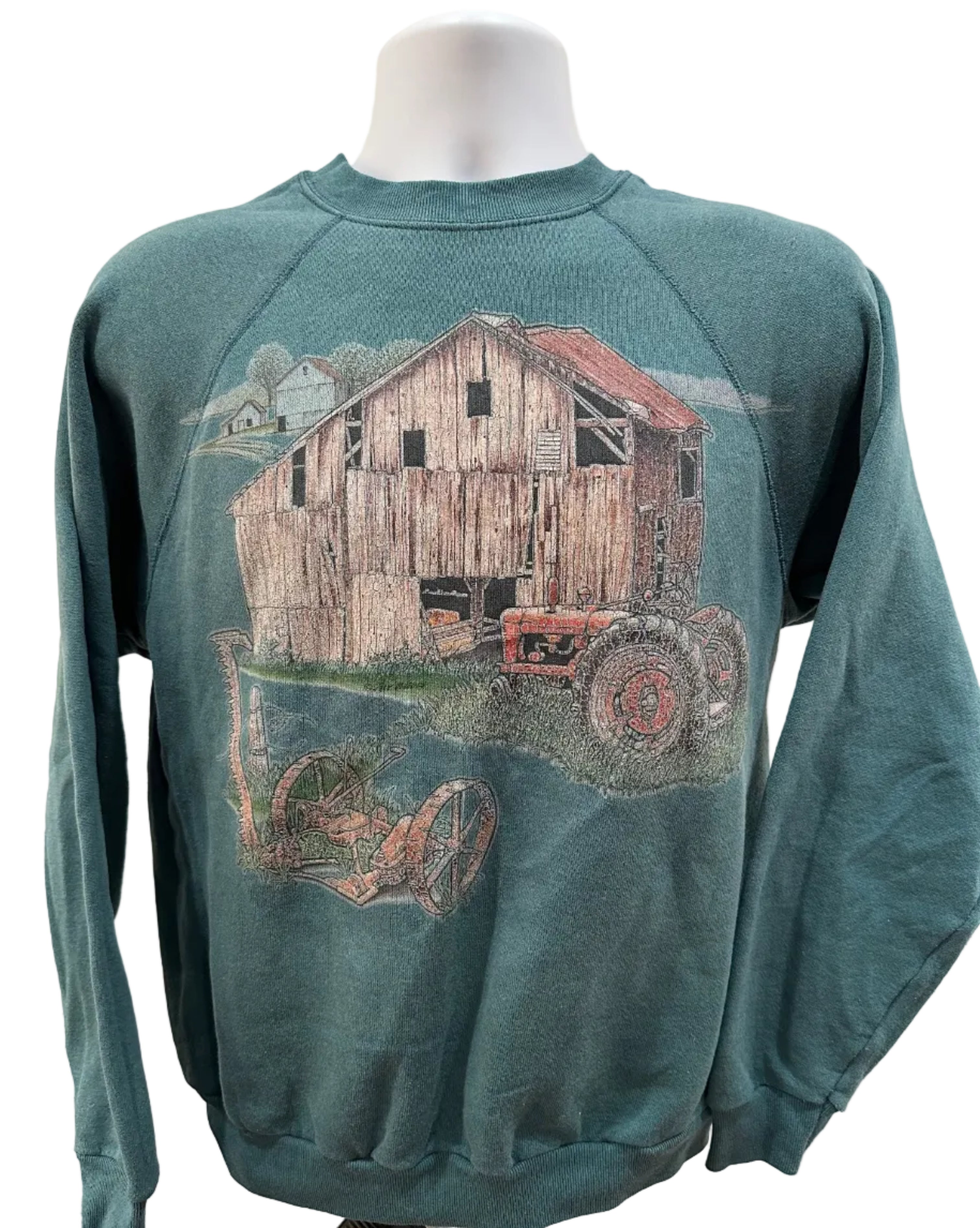 (Men's Medium) 90s Cottage Core Farmhouse Crewneck