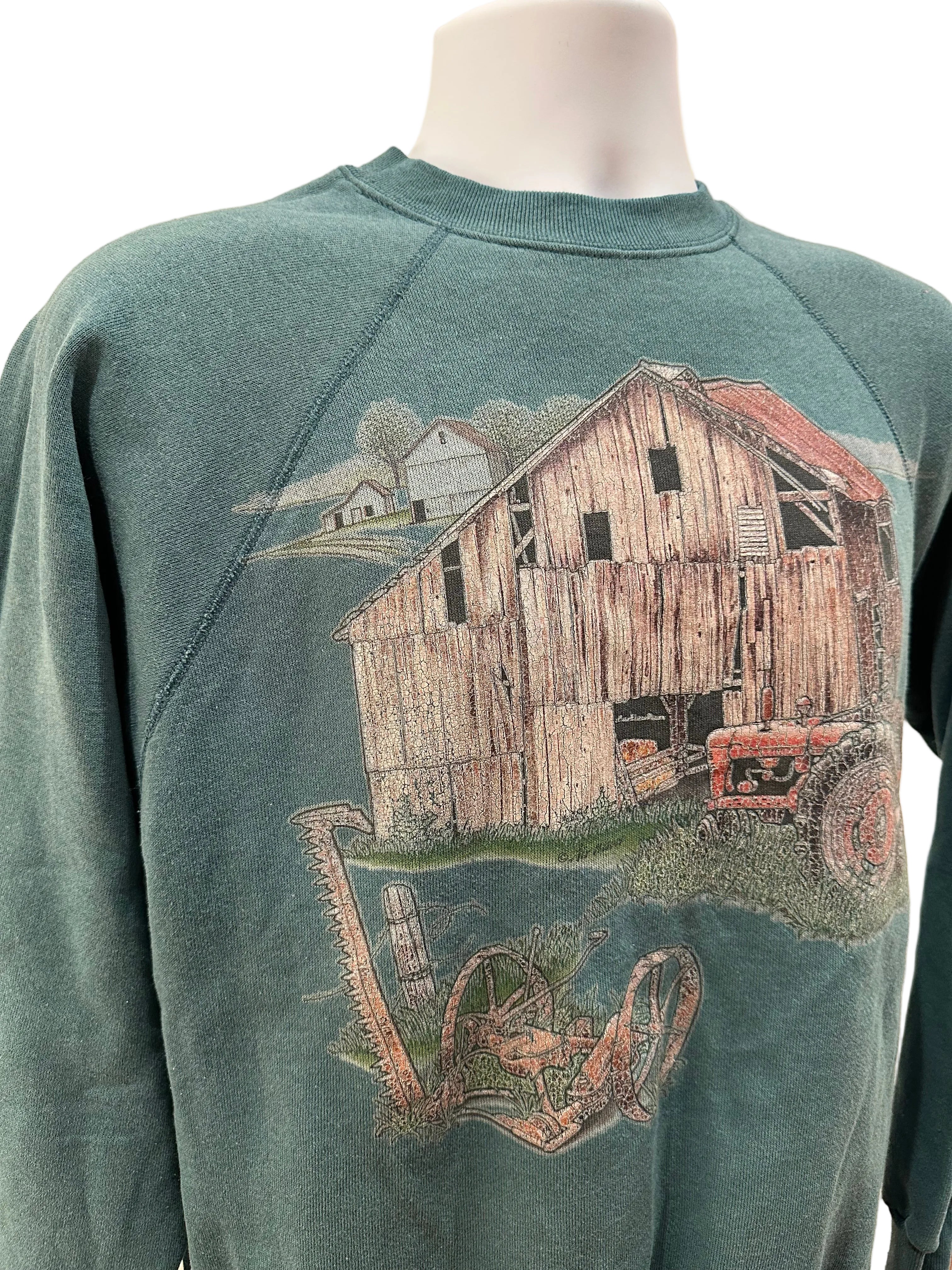 (Men's Medium) 90s Cottage Core Farmhouse Crewneck