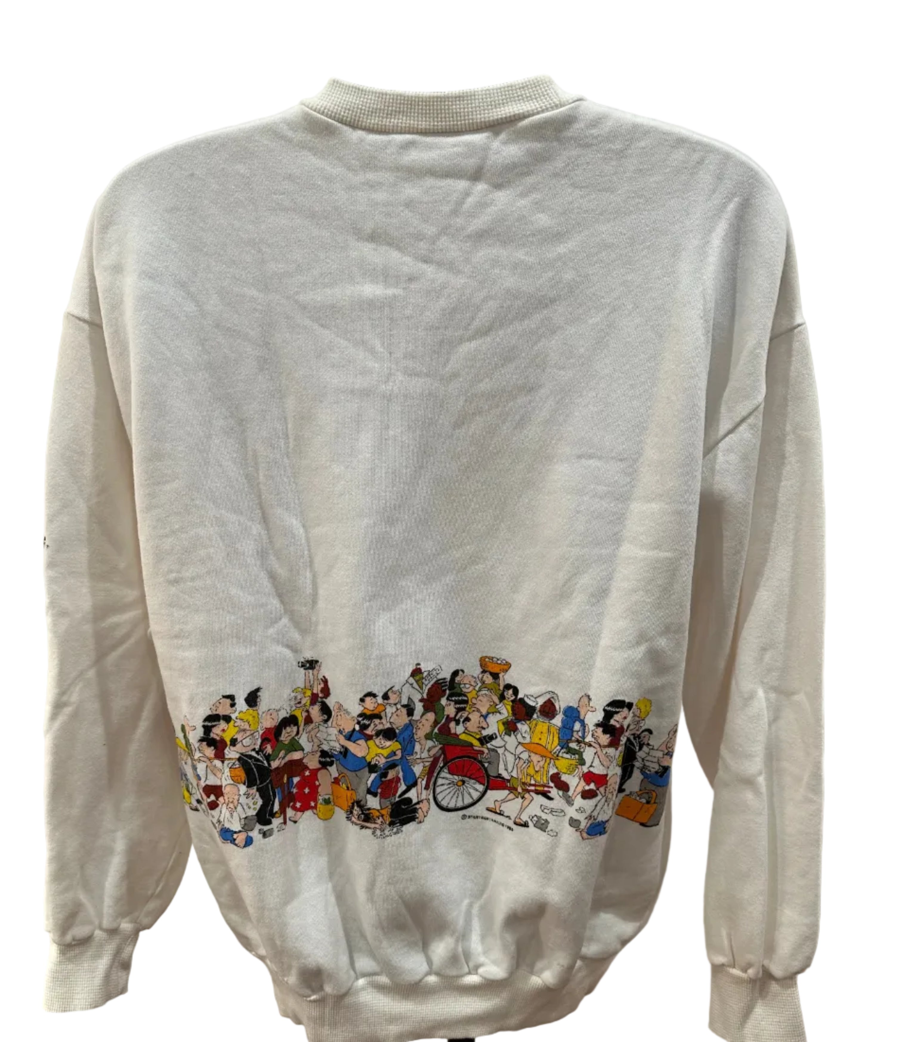 (Men's XL) 1985 "I Survived Hong Kong" AOP Crewneck