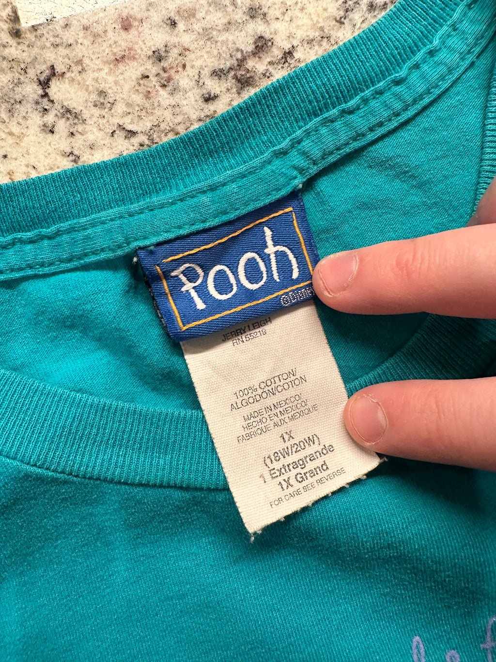 (Women's 1X) 90s Pooh Eeyore Text Short Sleeve