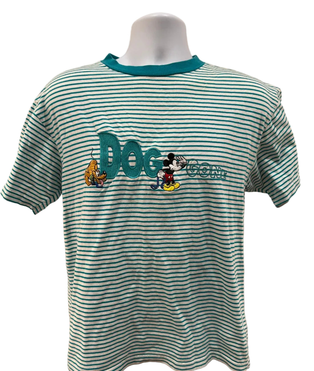 (Men's Large) 90s Mickey & Pluto "Dog Gone" Short Sleeve