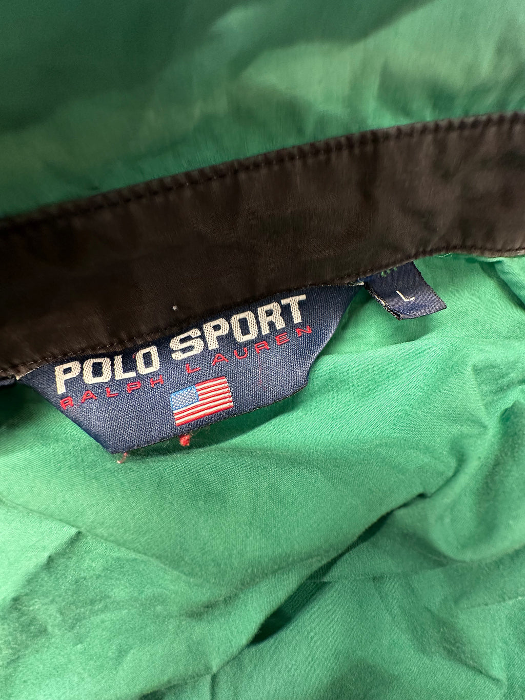 (Men's Large) 90s Polo Sport Windbreaker Jacket