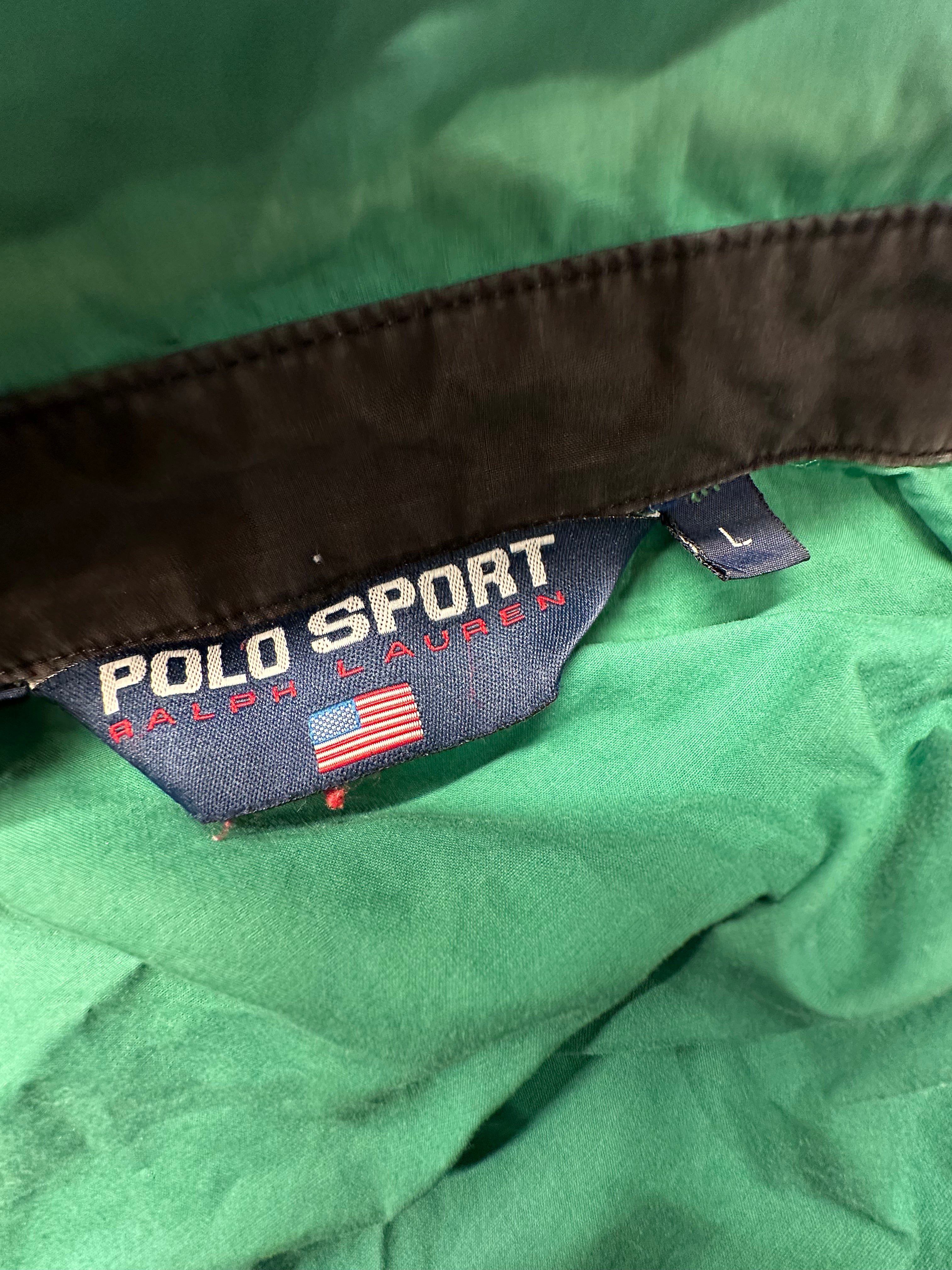 (Men's Large) 90s Polo Sport Windbreaker Jacket