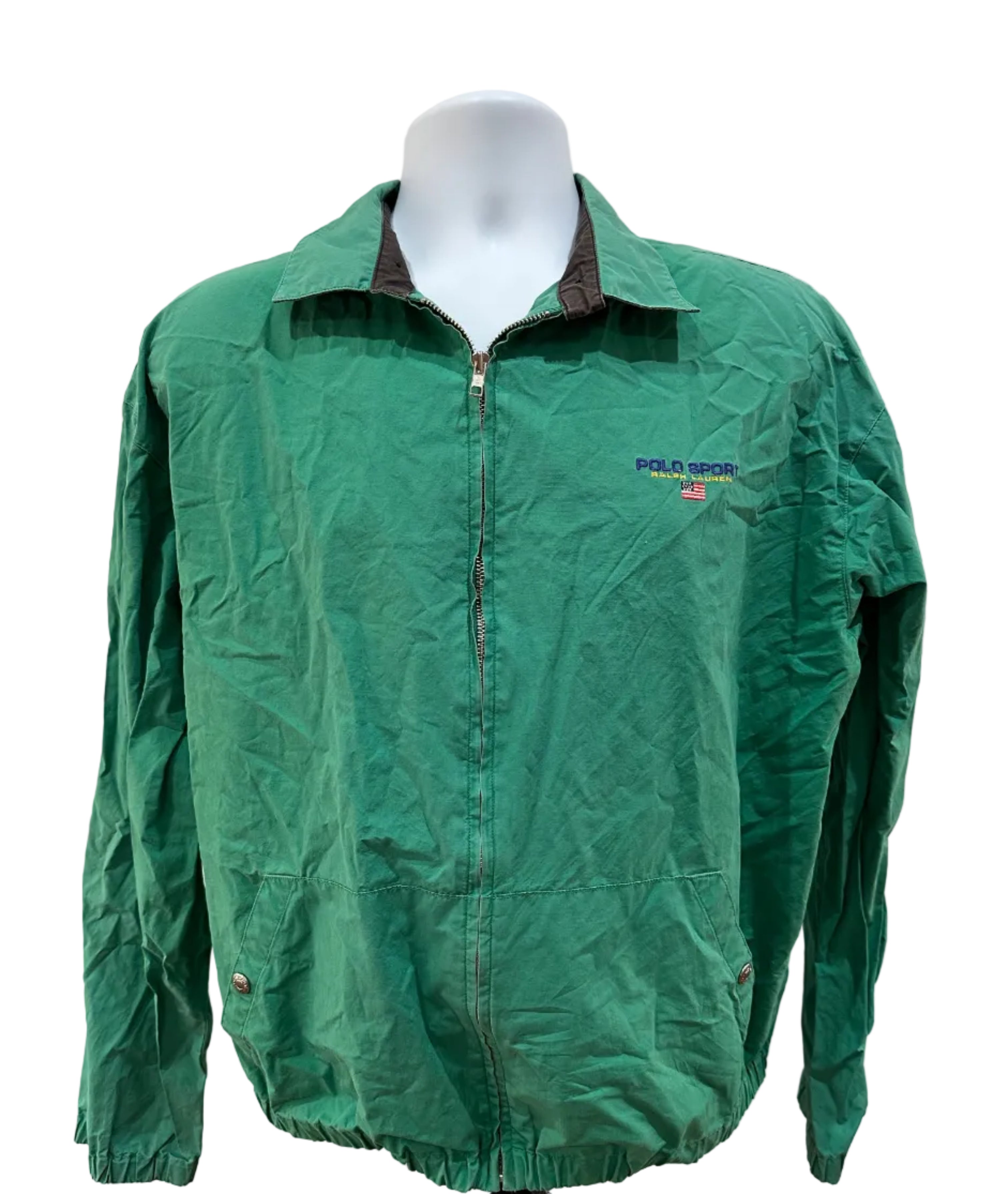 (Men's Large) 90s Polo Sport Windbreaker Jacket