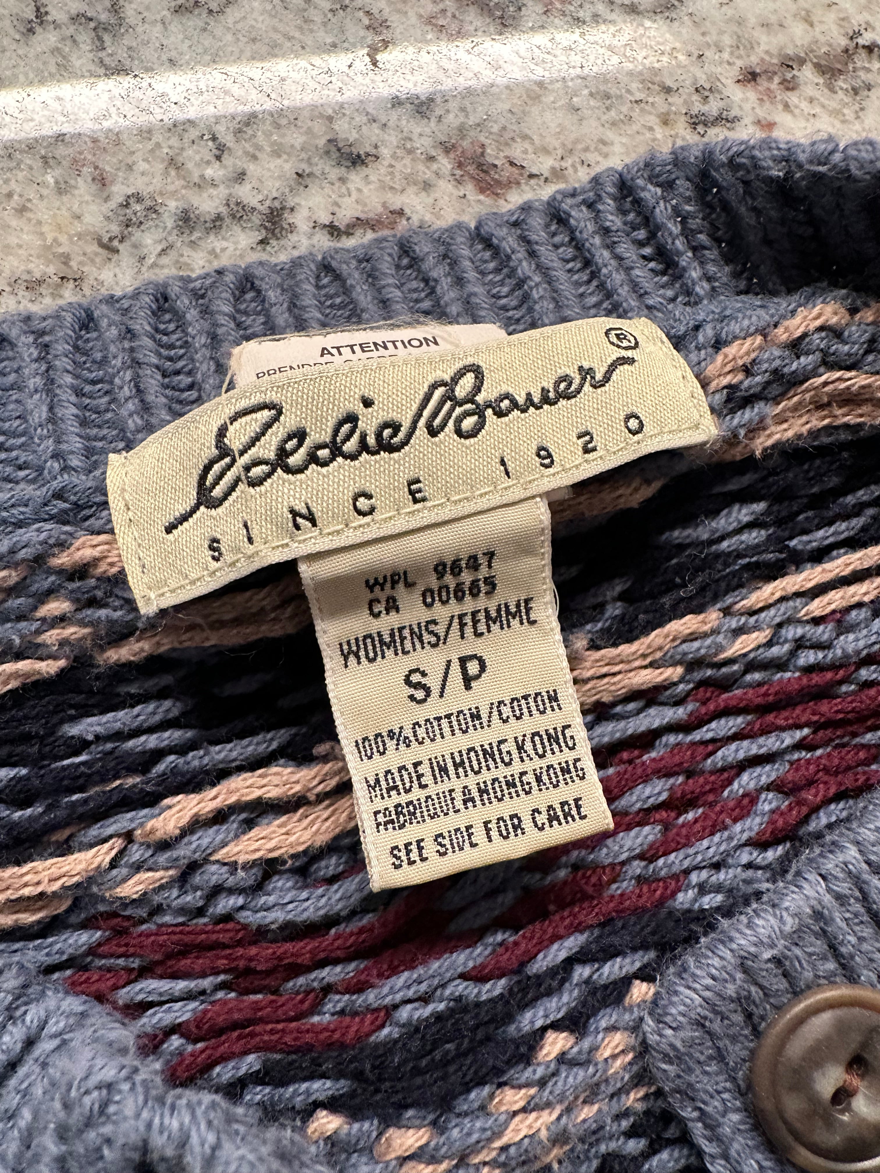 (Women's Small) 90s Eddie Bauer Knit Cardigan