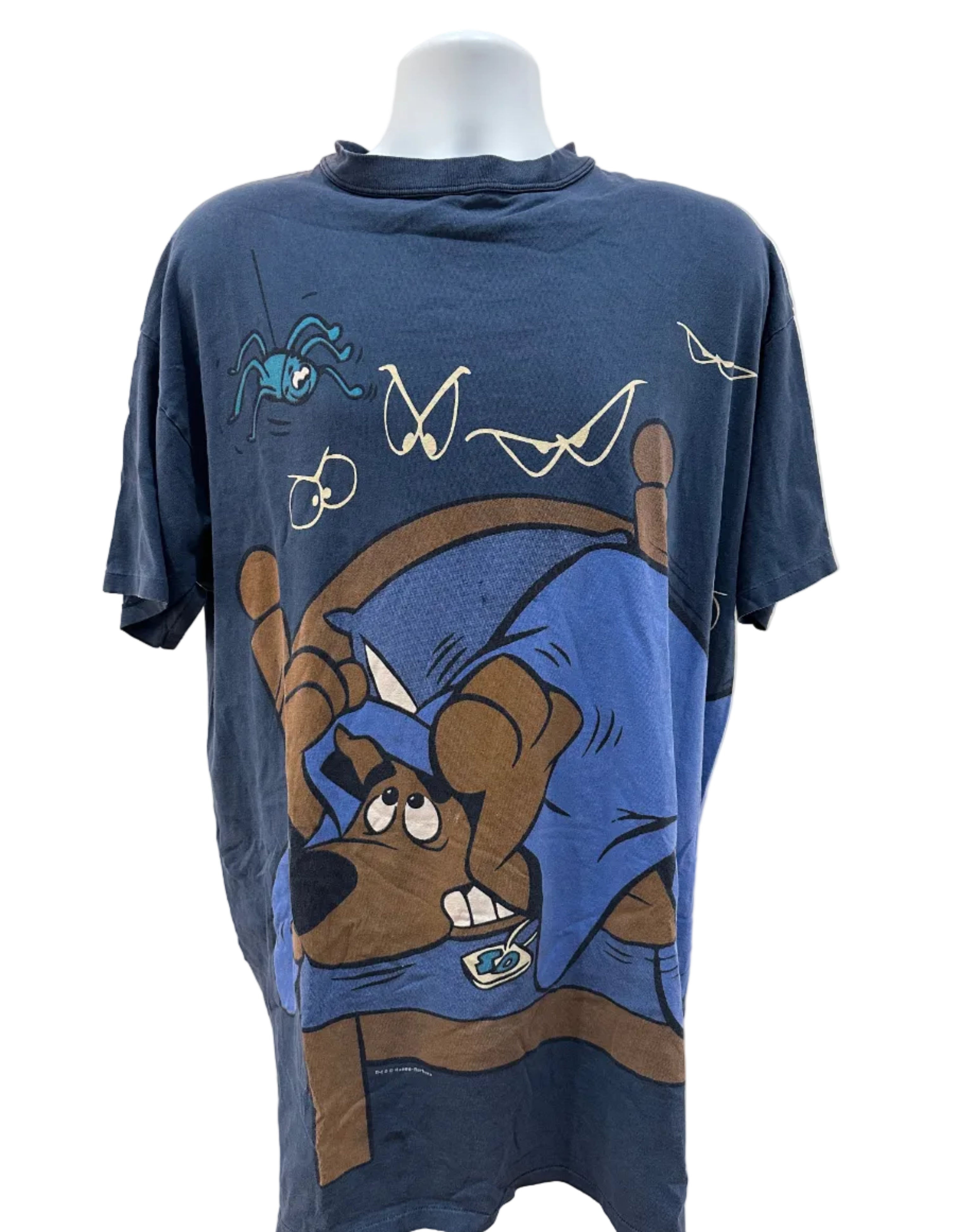 (Men's XL) 1998 Scooby Doo AOP Sleep Shirt