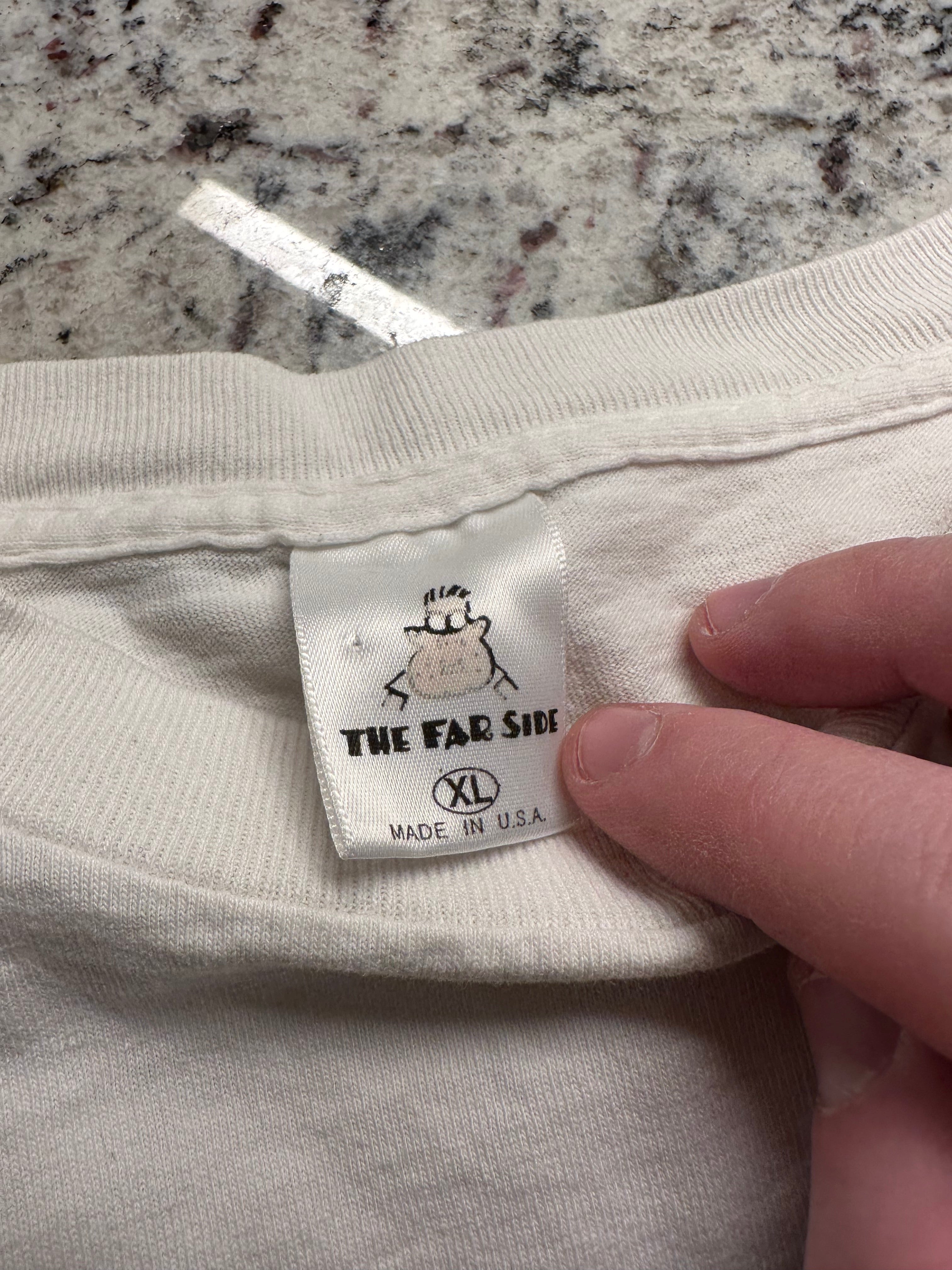 (Men's XL) 1990s Far Side Comic Short Sleeve
