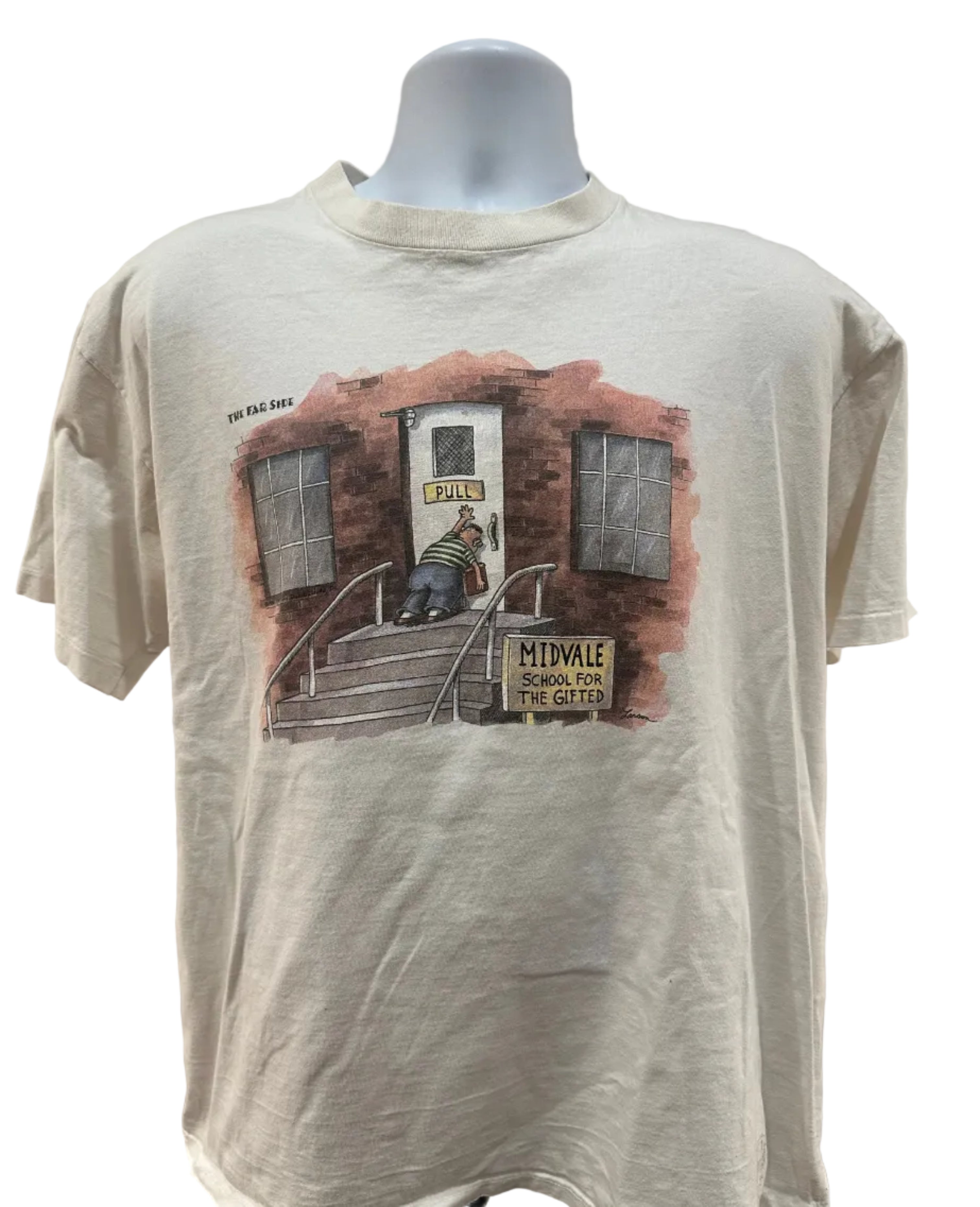 (Men's XL) 1990s Far Side Comic Short Sleeve