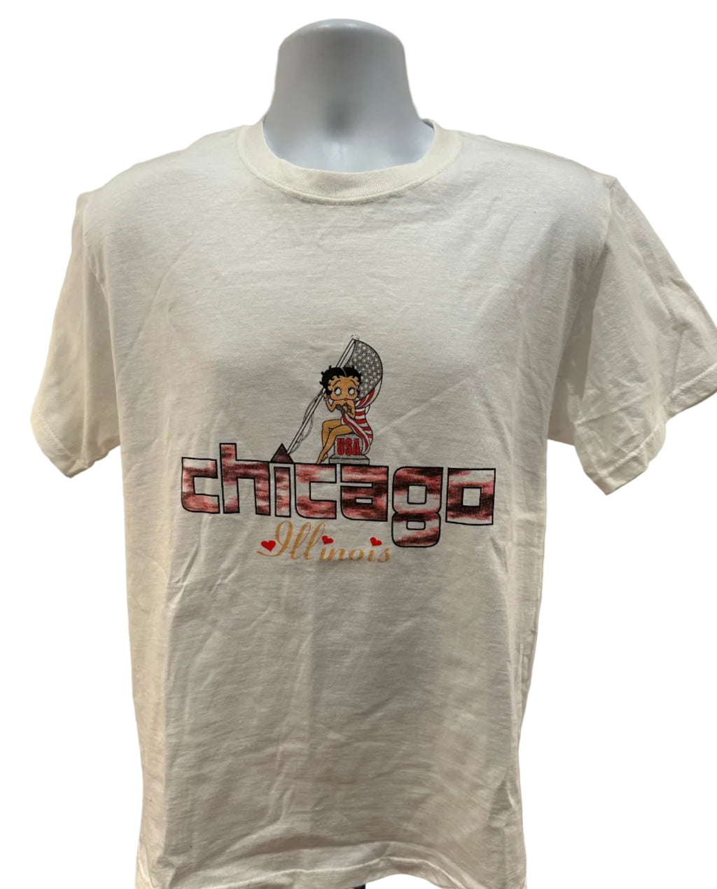 (Men's Medium) 2000s Betty Boop "Chicago" Short Sleeve