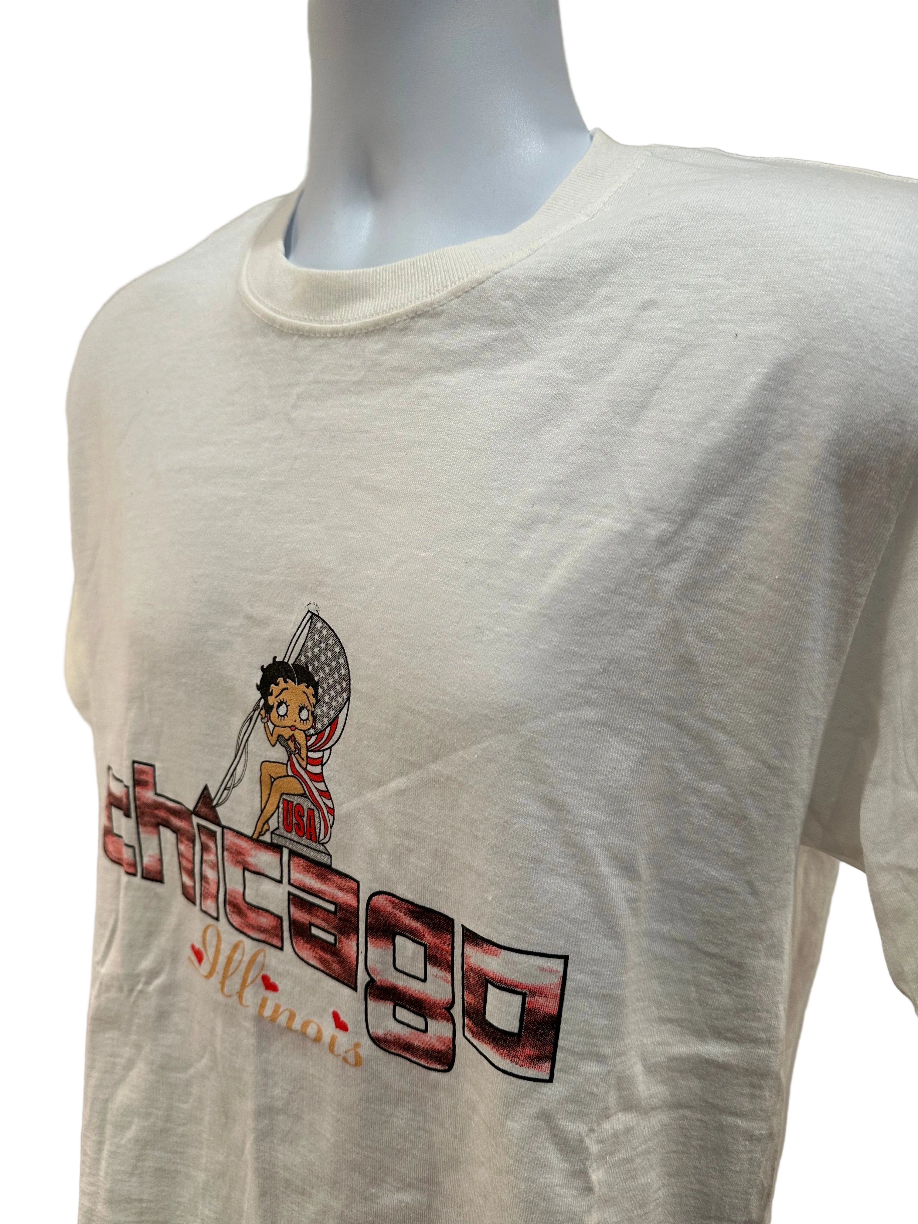 (Men's Medium) 2000s Betty Boop "Chicago" Short Sleeve