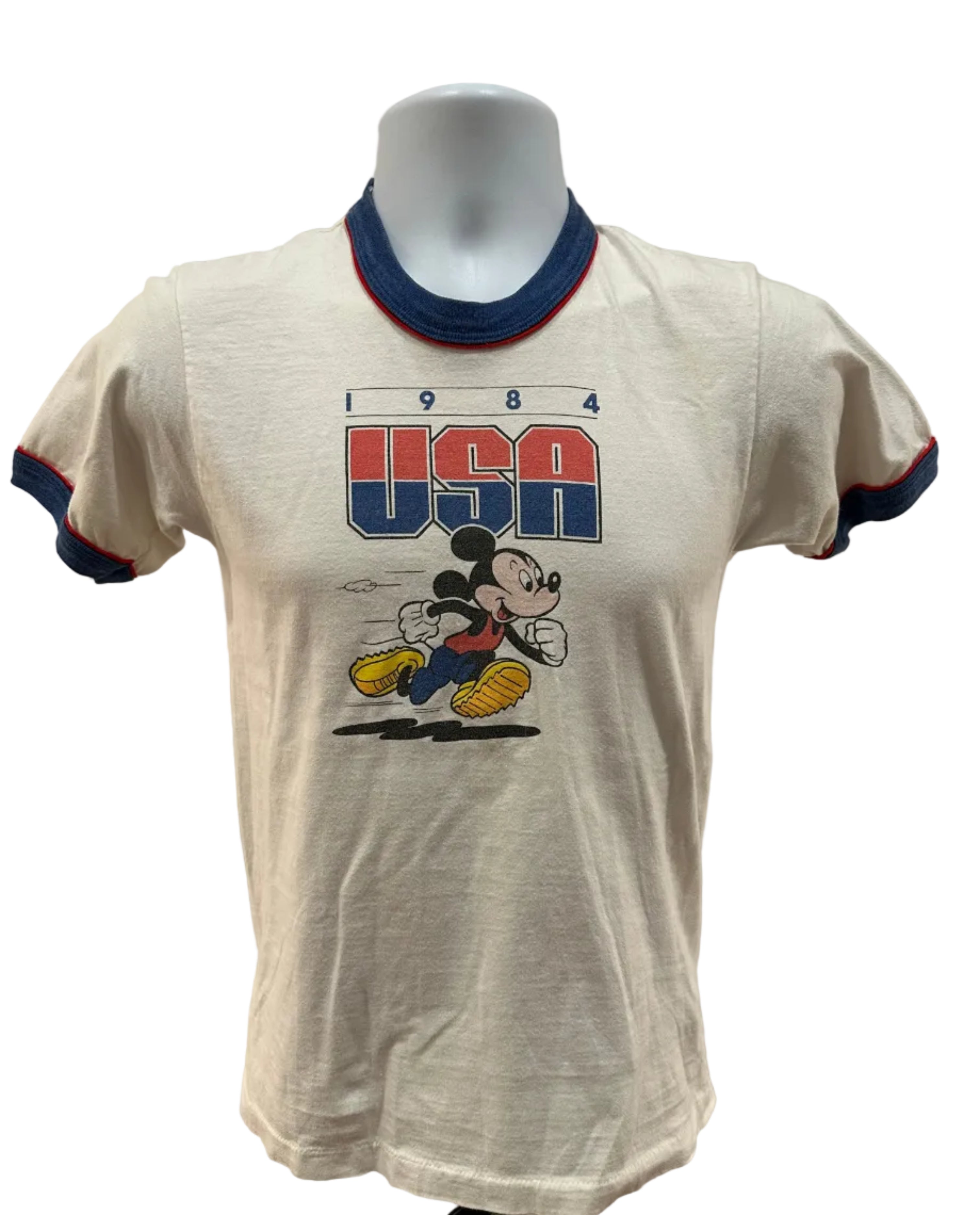 (Kids XL) 1984 Mickey Mouse Olympics Ringer