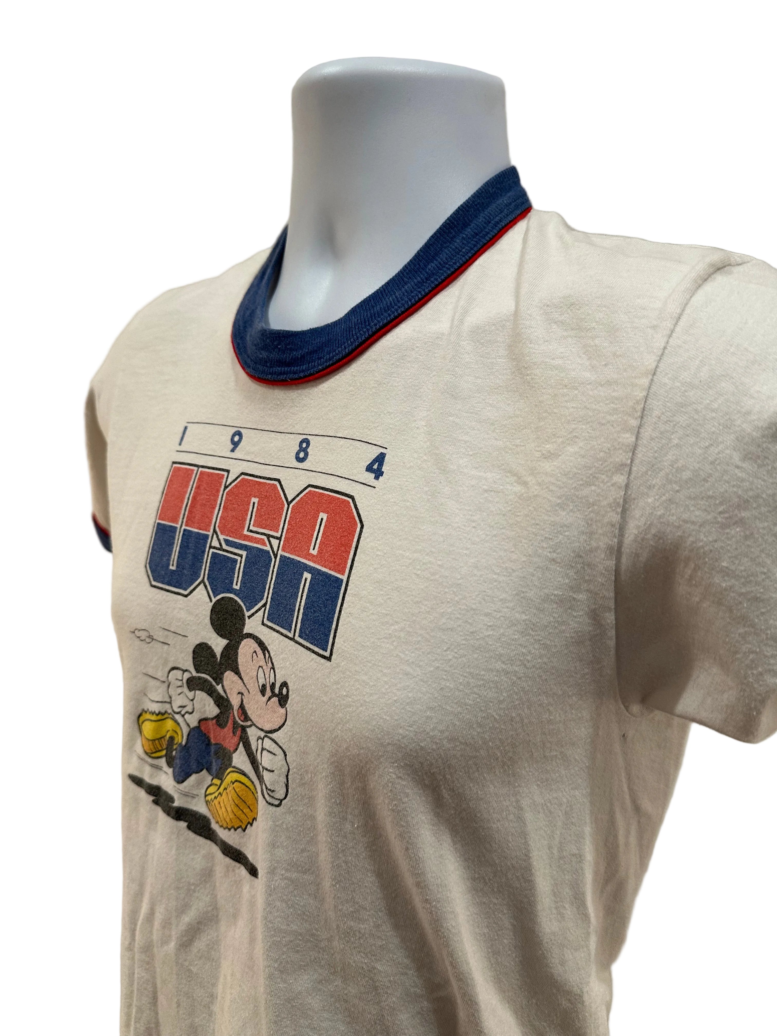 (Kids XL) 1984 Mickey Mouse Olympics Ringer
