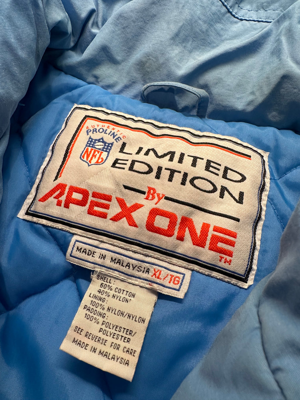 (Men's XL) Vintage 90s Houston Oilers Apex One Coat