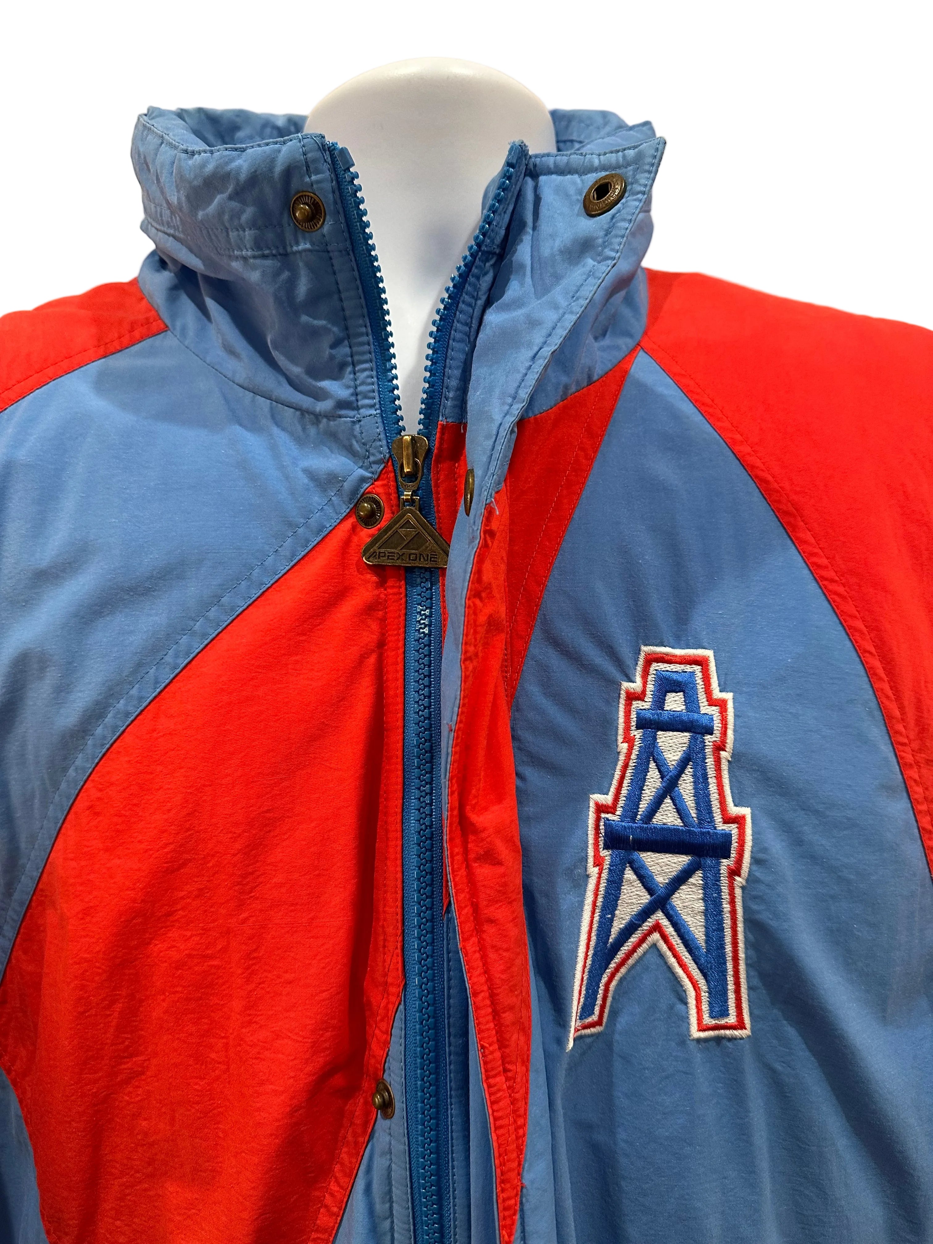 (Men's XL) Vintage 90s Houston Oilers Apex One Coat