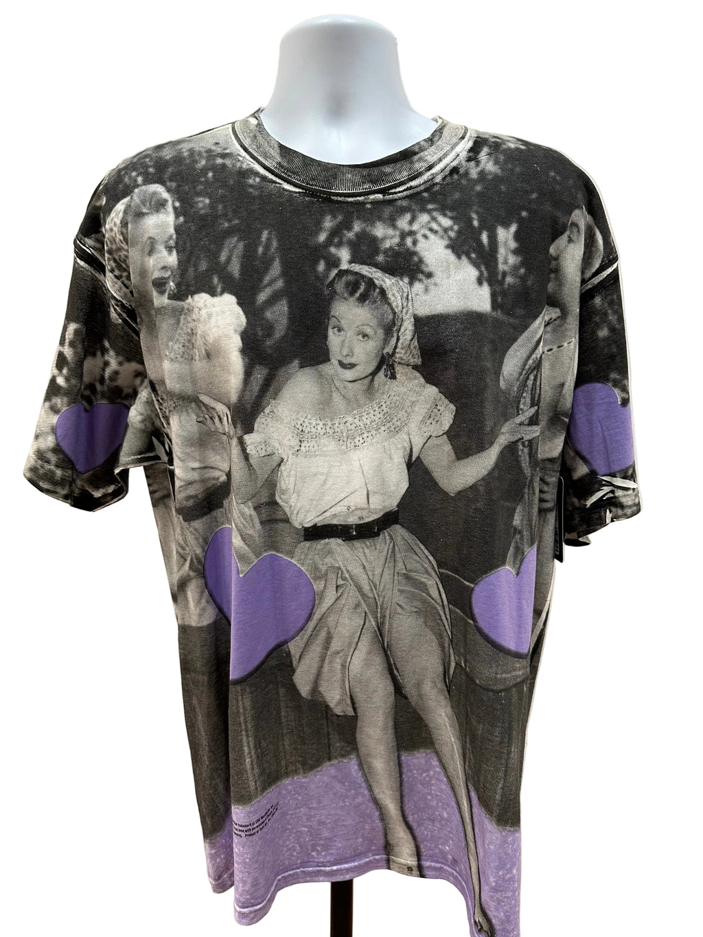 (Mens XL) 90s I Love Lucy AOP Short Sleeve