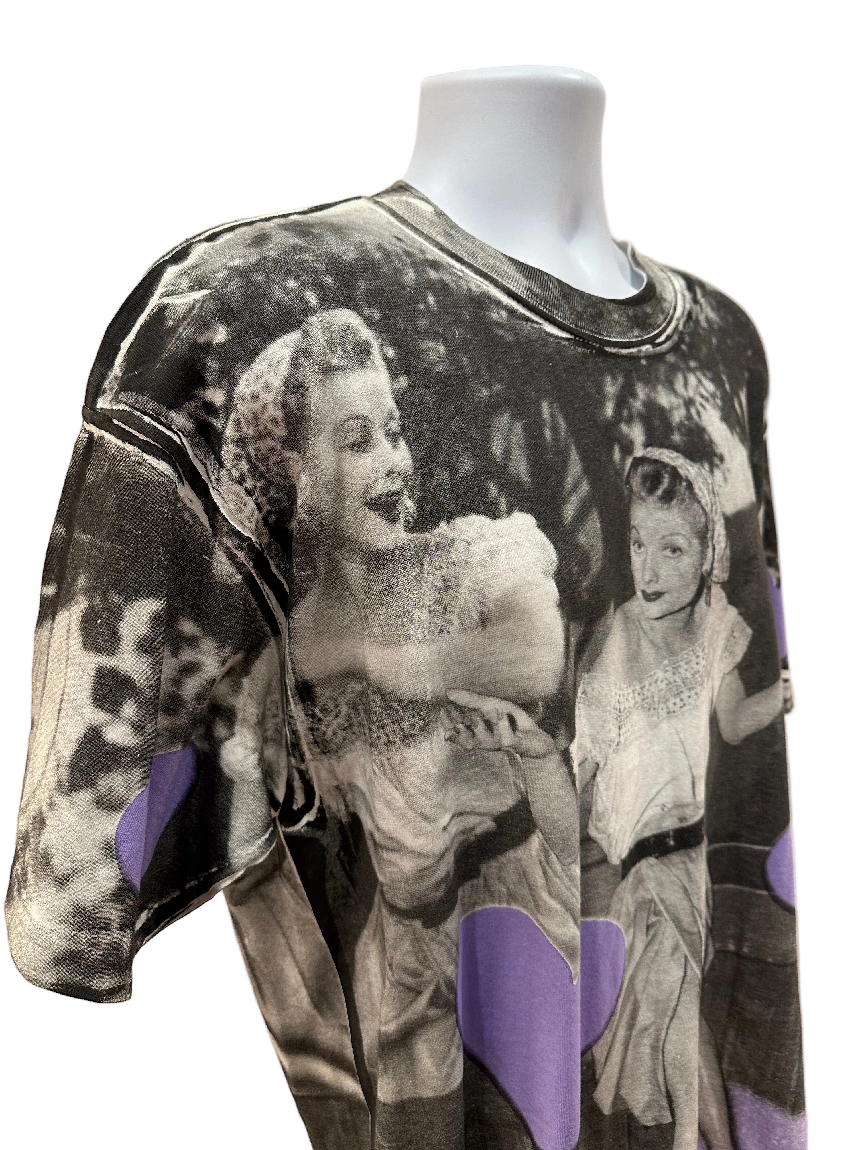 (Mens XL) 90s I Love Lucy AOP Short Sleeve