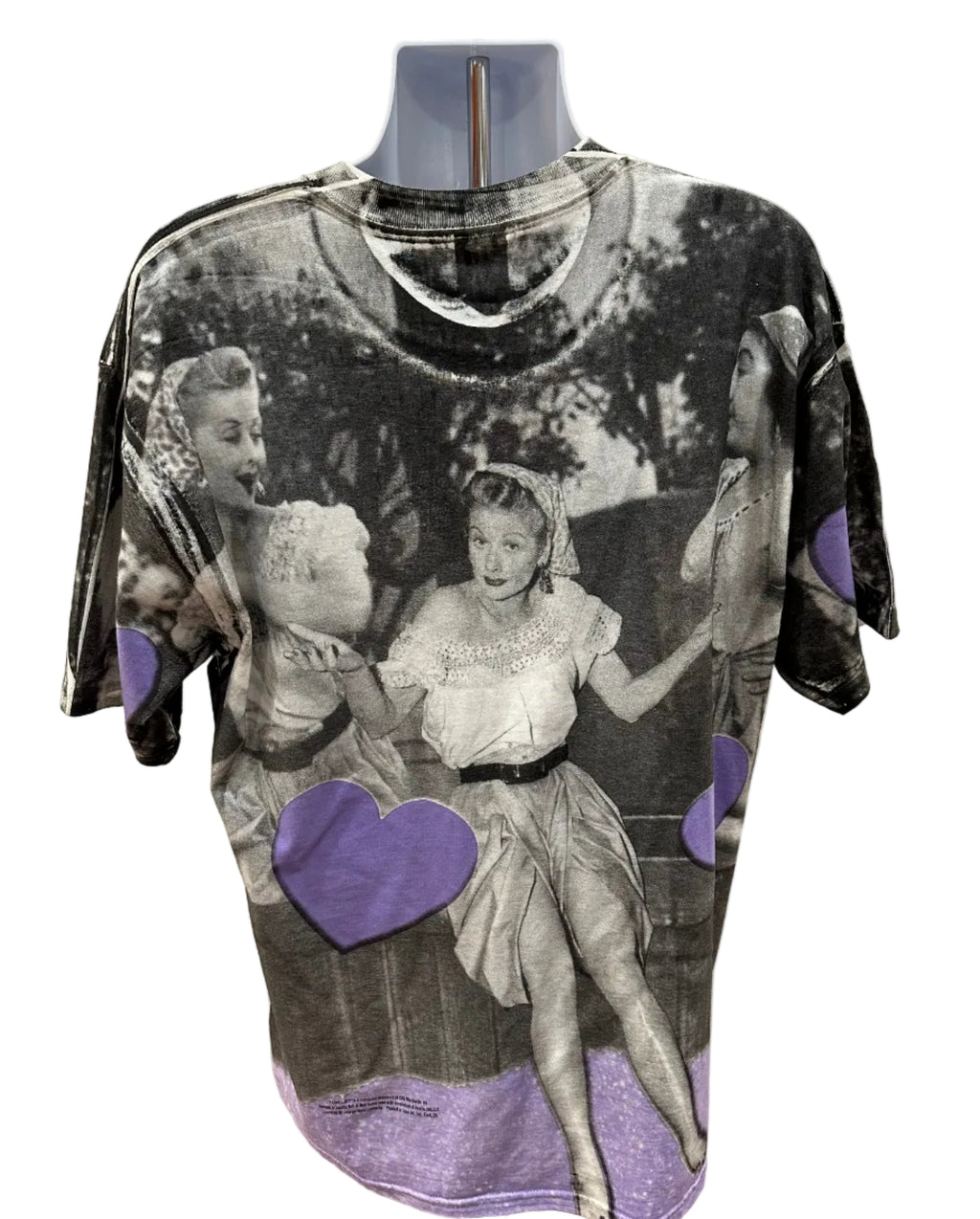 (Mens XL) 90s I Love Lucy AOP Short Sleeve