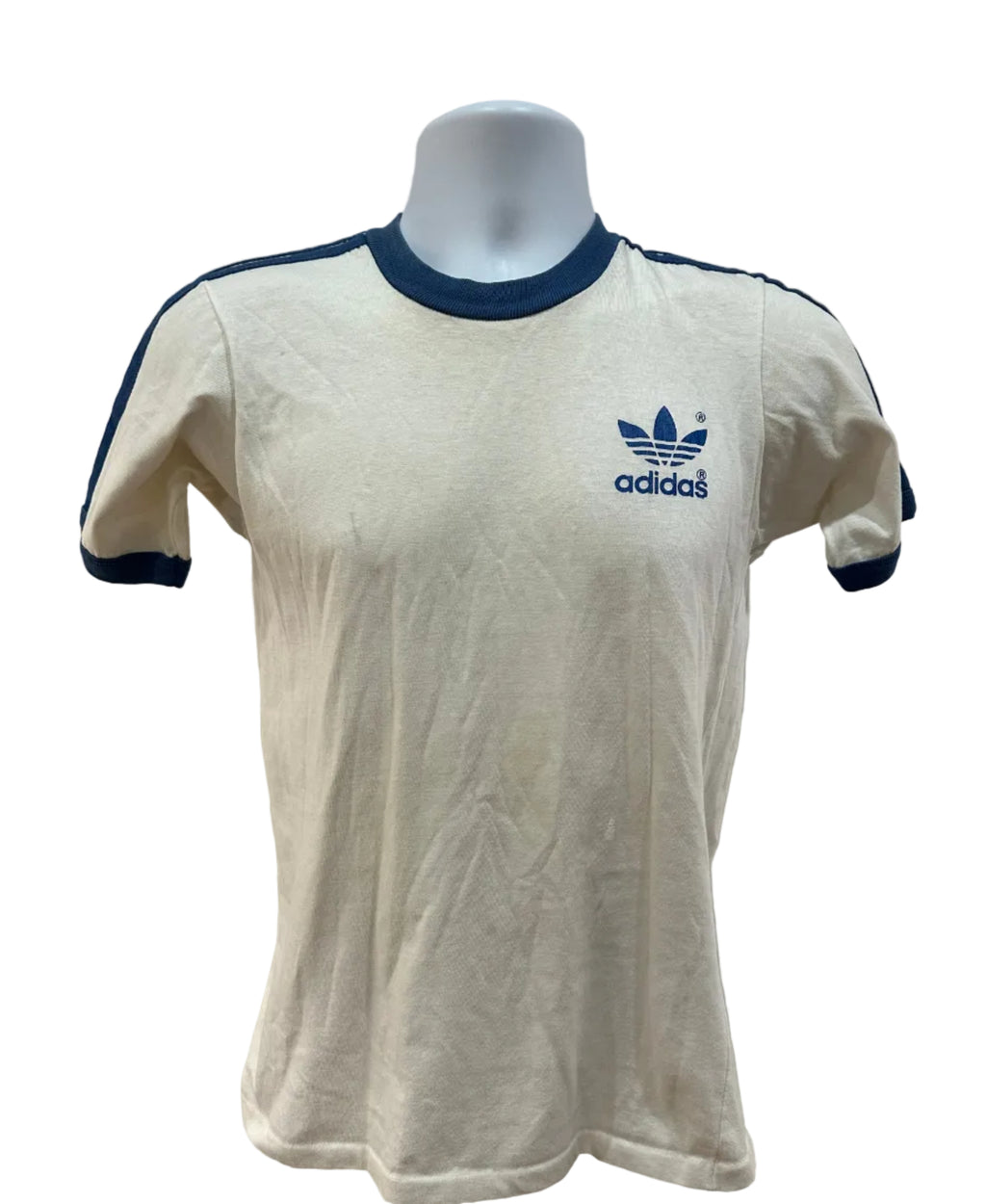 (Men's Medium) 80s Adidas Ringer Short Sleeve