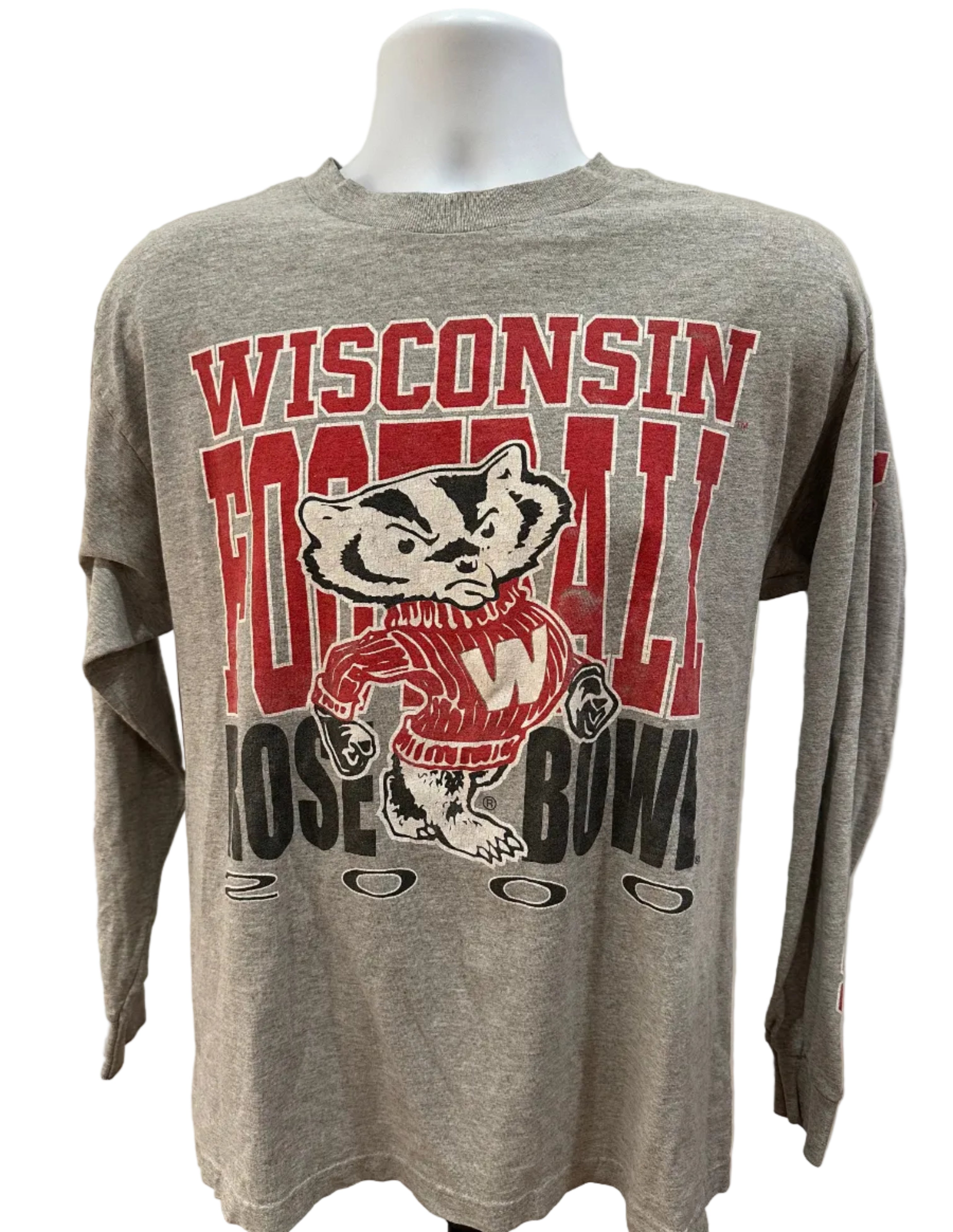 (Men's Large) 2000 Wisconsin Badgers Rose Bowl Long Sleeve