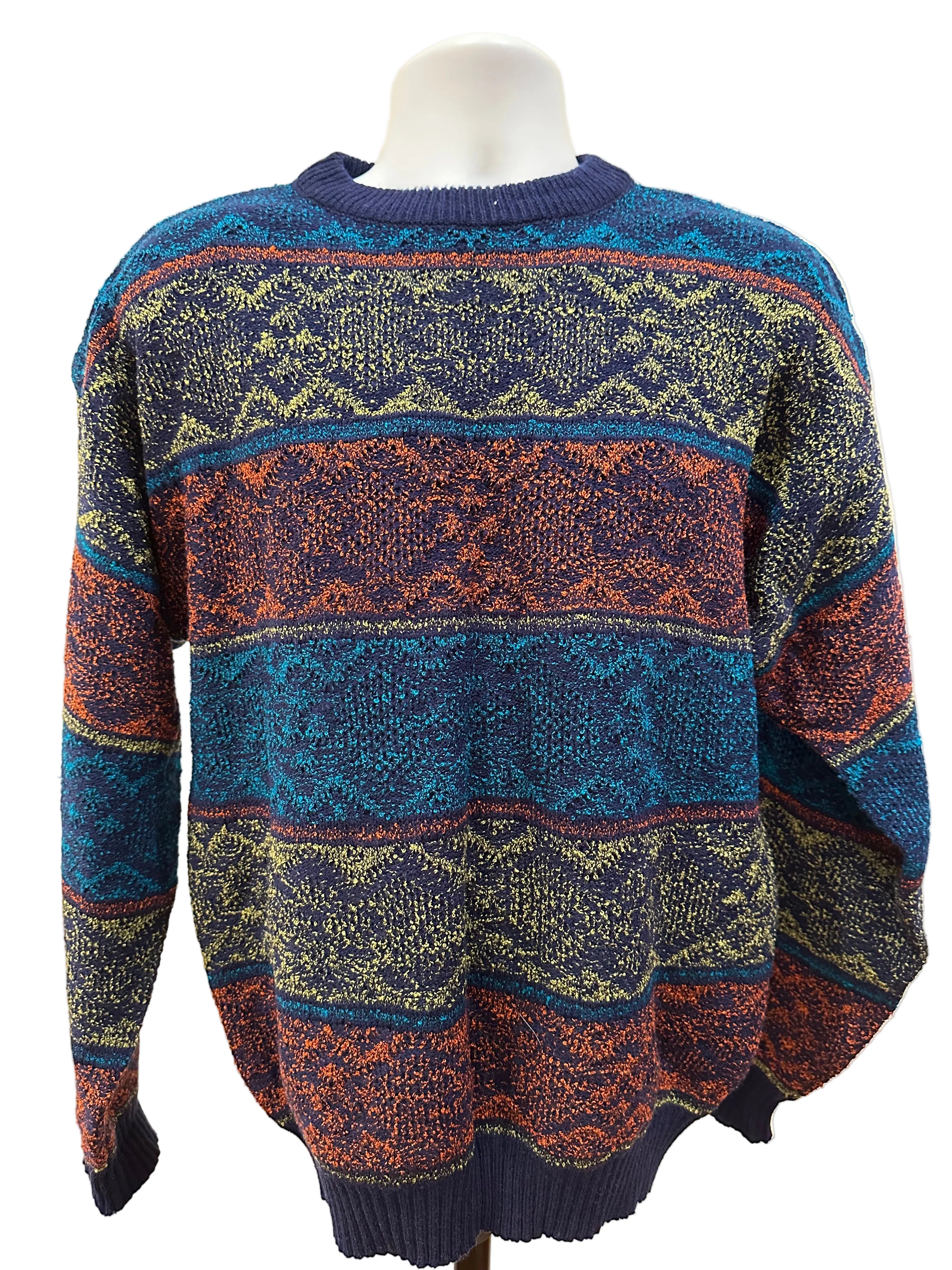 (Men's 2X) 90s Colorful Pattern Sweater