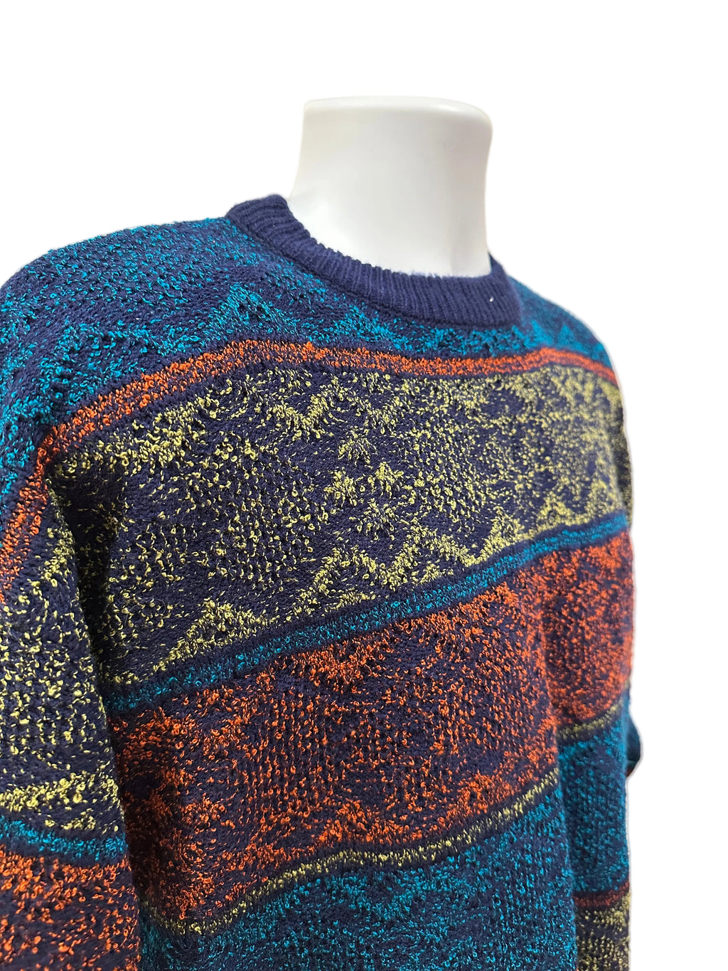 (Men's 2X) 90s Colorful Pattern Sweater