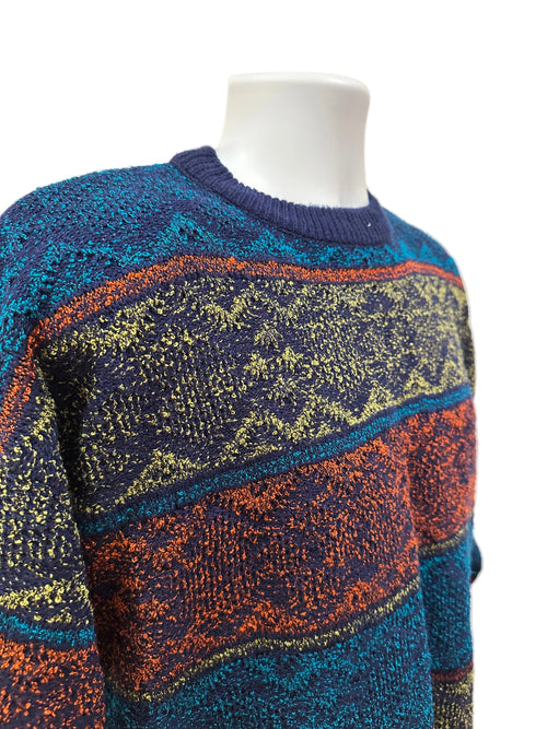 (Men's 2X) 90s Colorful Pattern Sweater