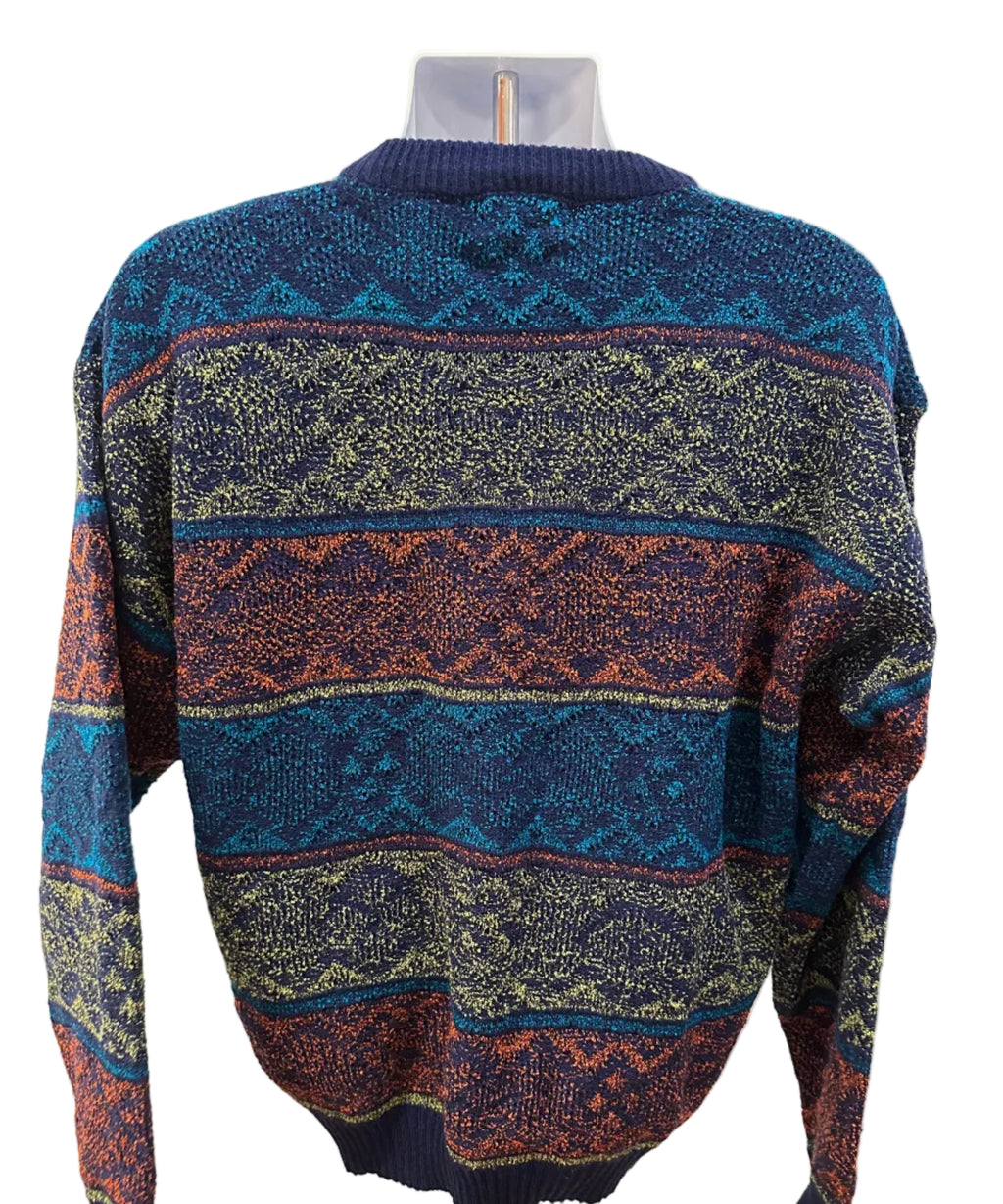 (Men's 2X) 90s Colorful Pattern Sweater