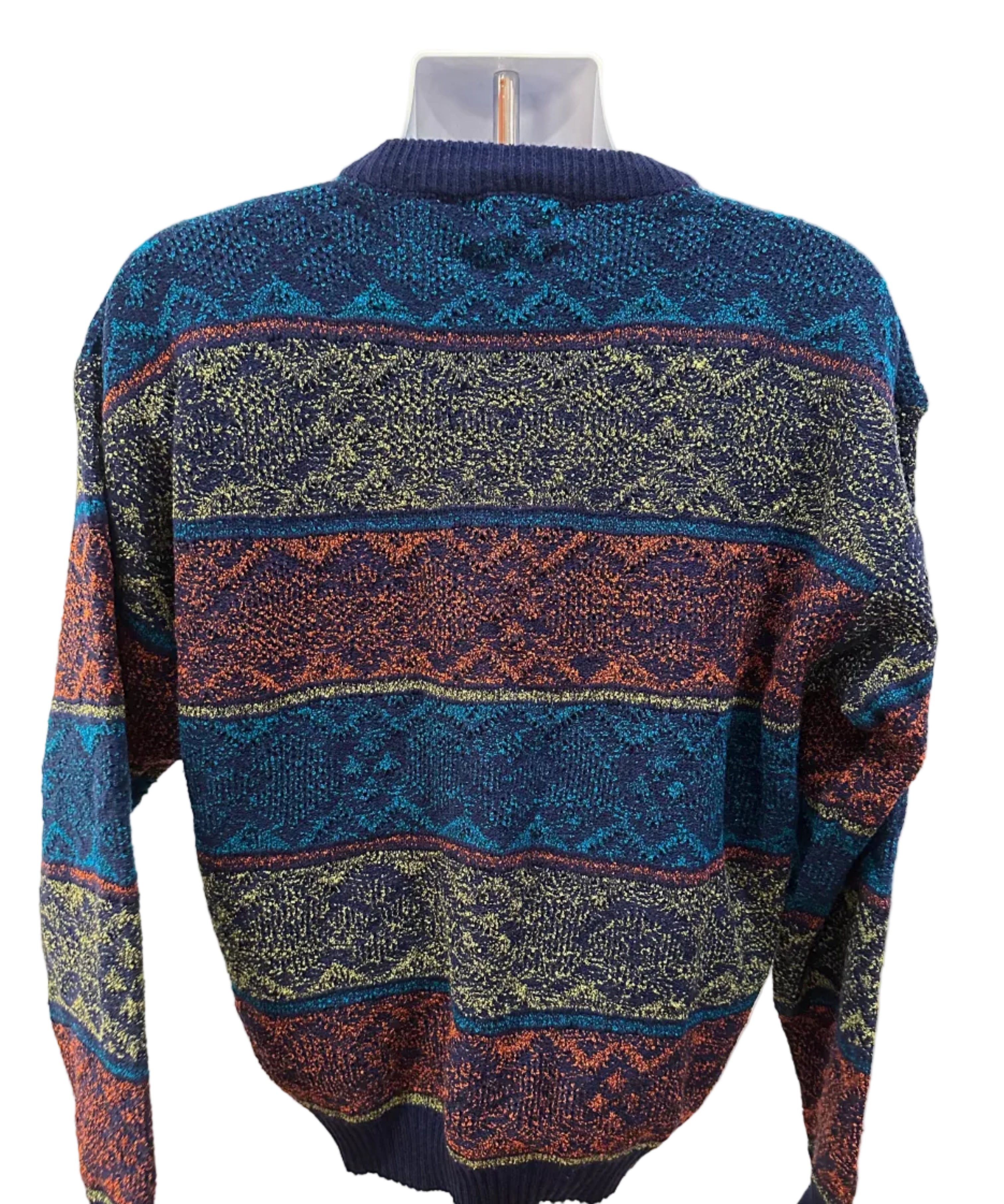 (Men's 2X) 90s Colorful Pattern Sweater