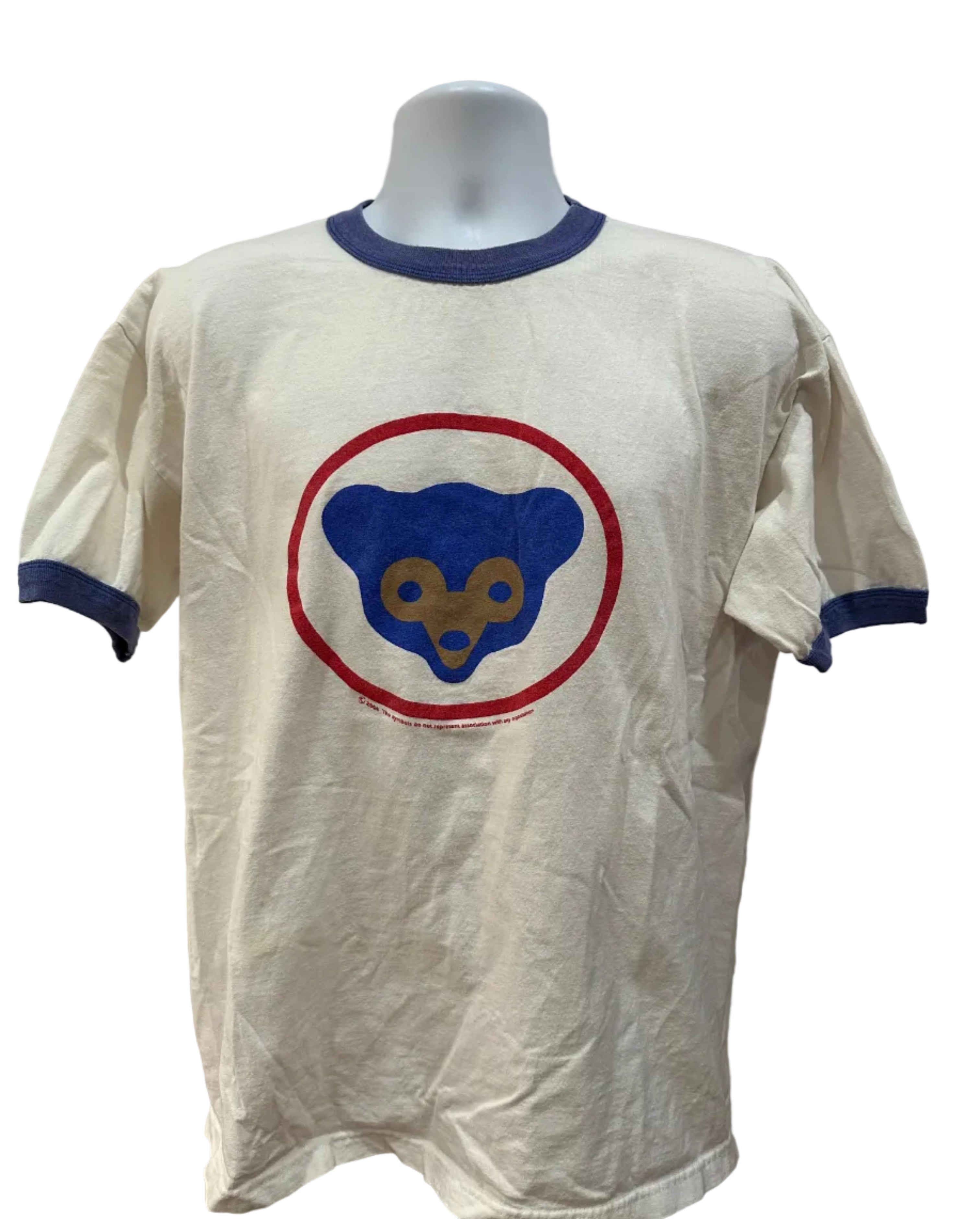 (Men's XL) 2004 Chicago Cubs Ringer Short Sleeve