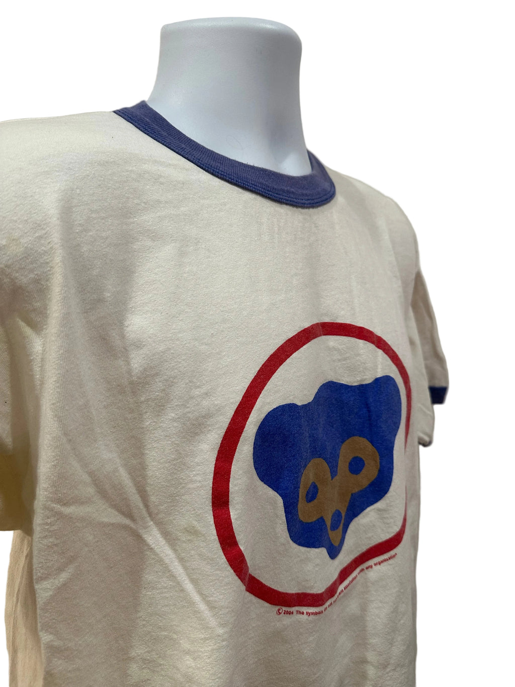 (Men's XL) 2004 Chicago Cubs Ringer Short Sleeve