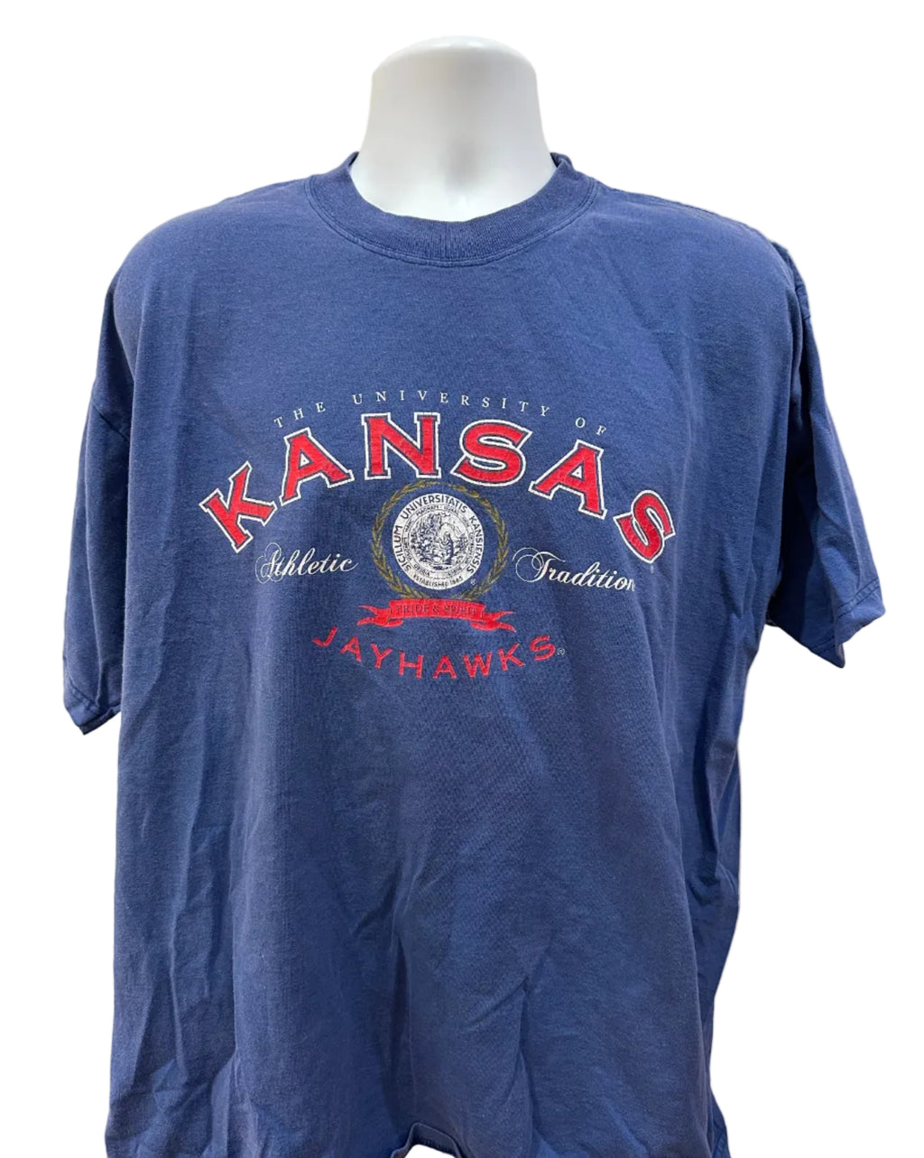 (Men's XL) 90s Kansas Jayhawks Short Sleeve