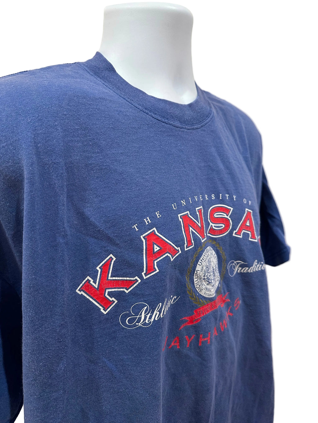 (Men's XL) 90s Kansas Jayhawks Short Sleeve